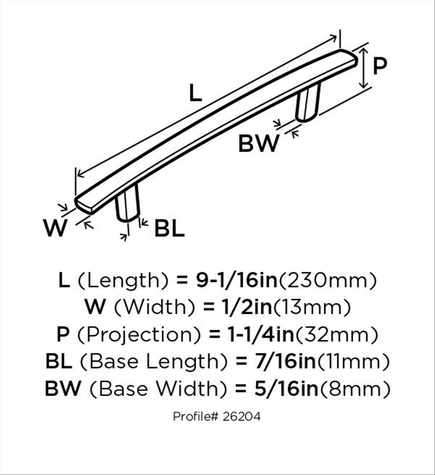 Amerock BP26204BBR Cabinet-Pulls - View #8
