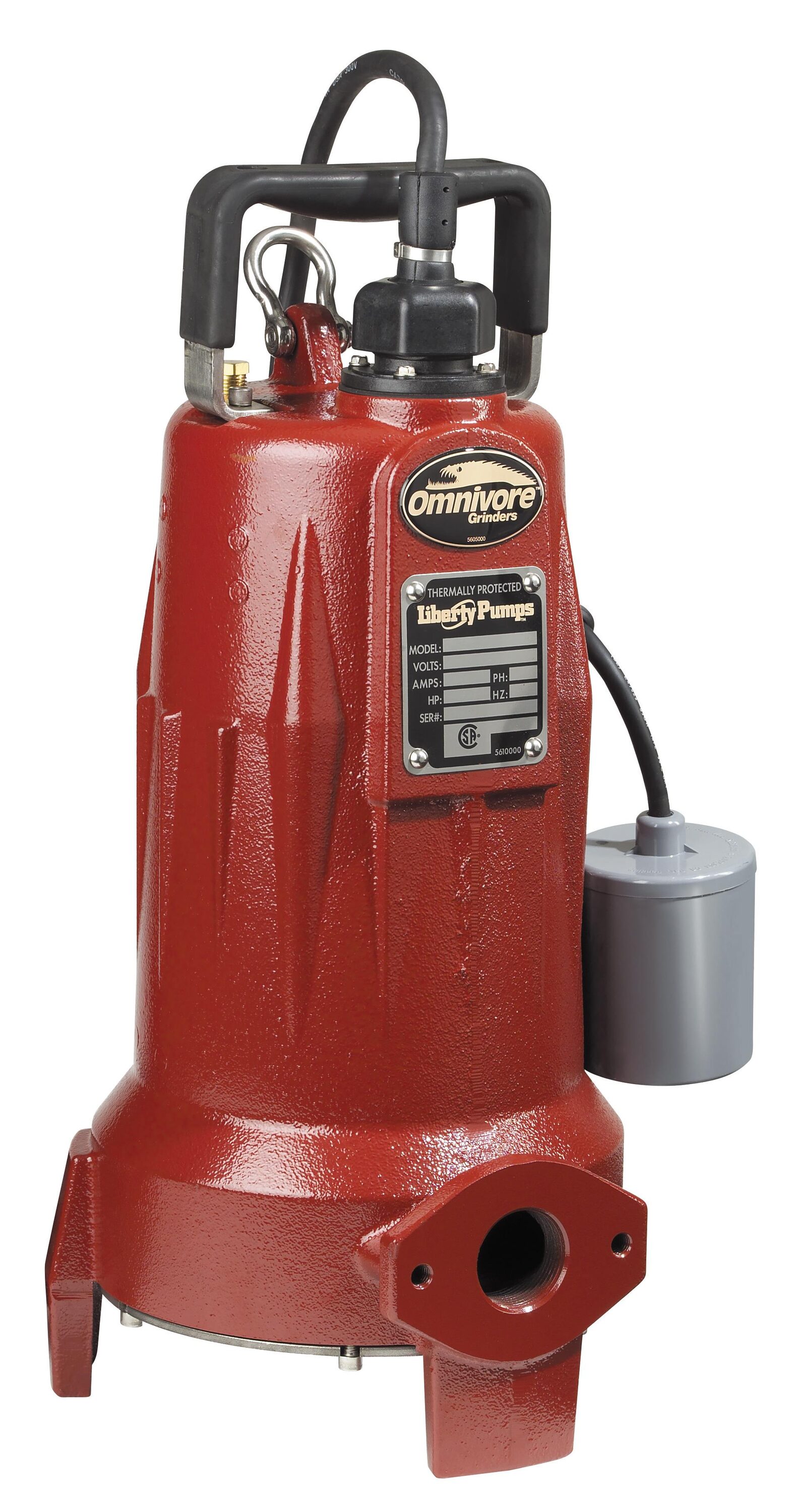 Liberty Pumps LSG202A 2-HP 208 to 230 -Volt 50-Gallon Cast iron Sewage sump pump