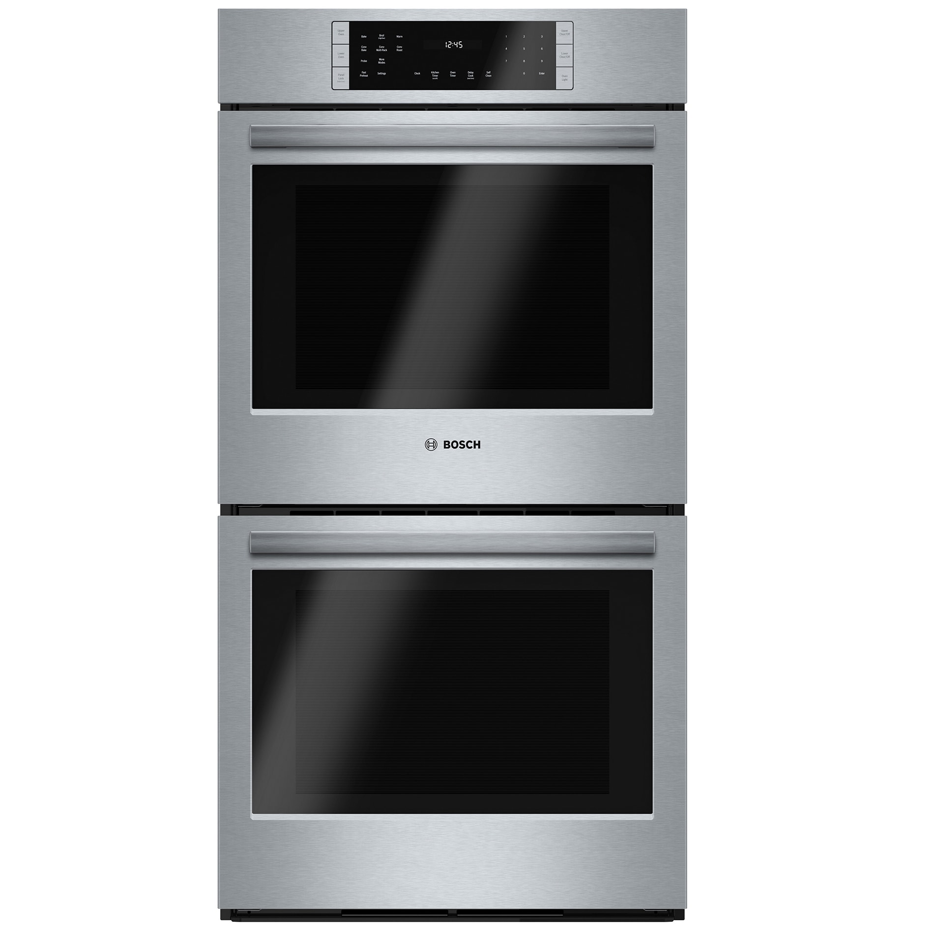 Bosch 800 Self-Cleaning Single-Fan Element Electric Oven (Steel-stainless) in the Double Electric Wall Ovens department at Lowes.com