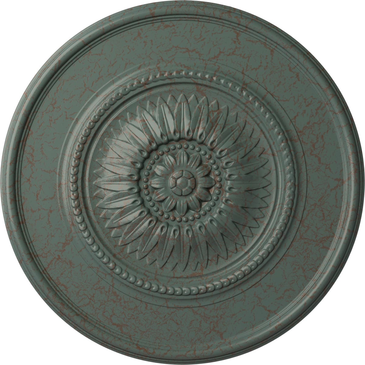 Ekena Millwork CM29WGCBC Wigan 29.75-in W x 29.75-in L Painted Cloud Burst Crackle Polyurethane Whole Ceiling Medallion