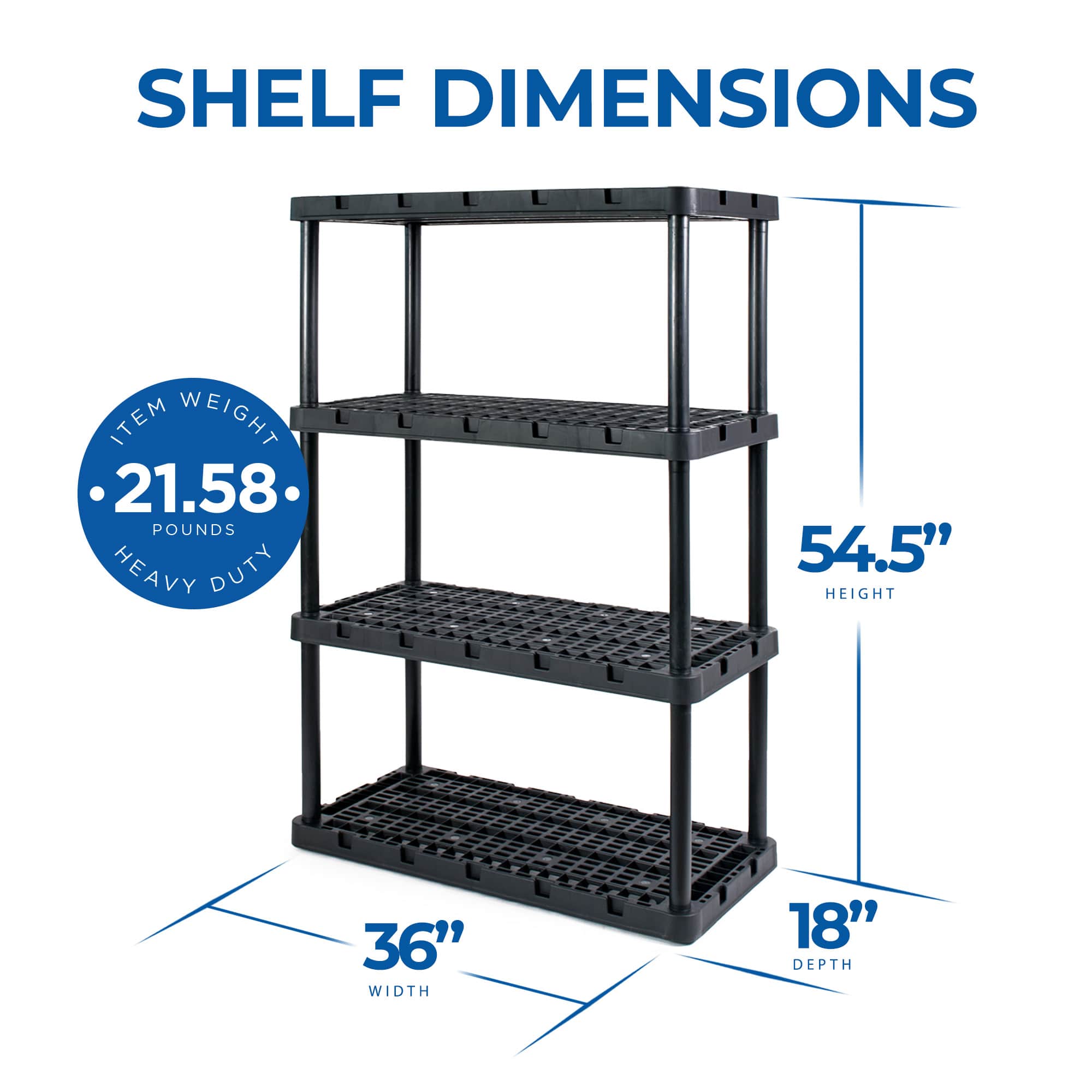 Gracious Living 268664 Free-Standing-Shelving - View #3