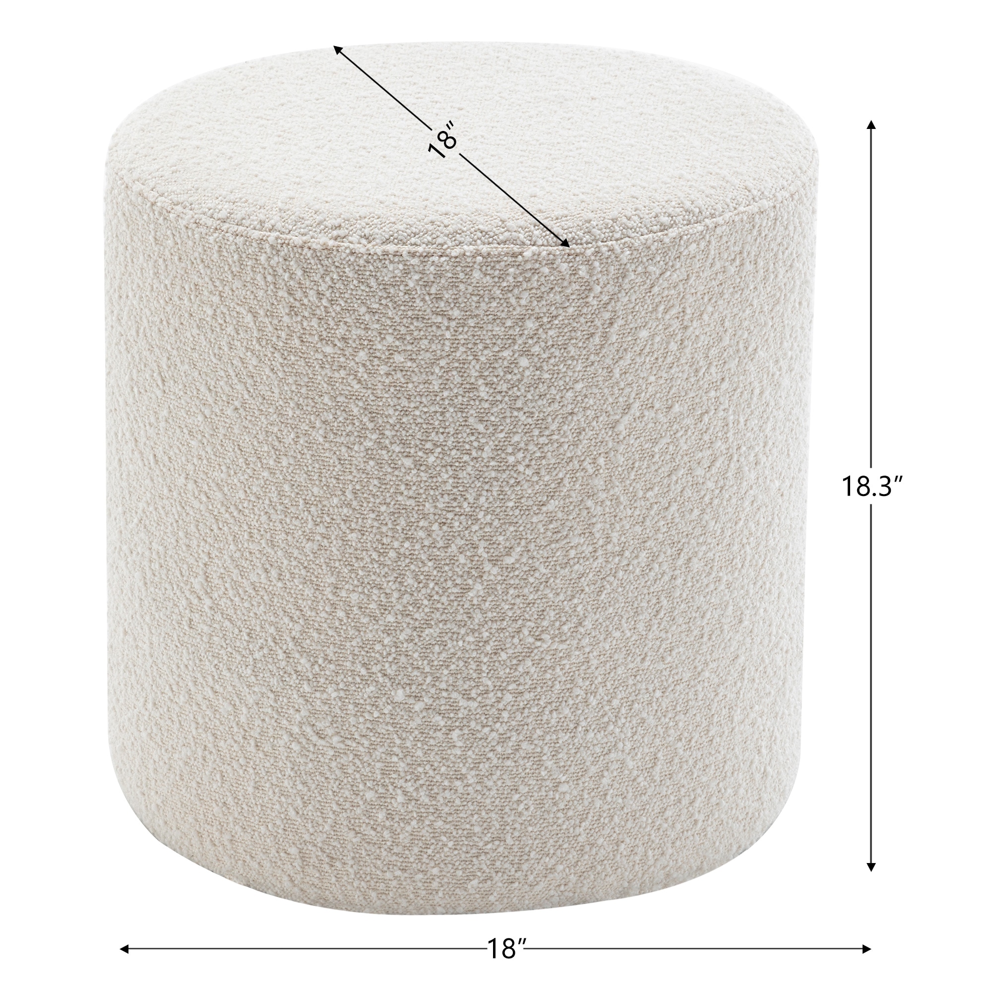 KINWELL BSC109-18-WH Indoor-Ottomans - View #6