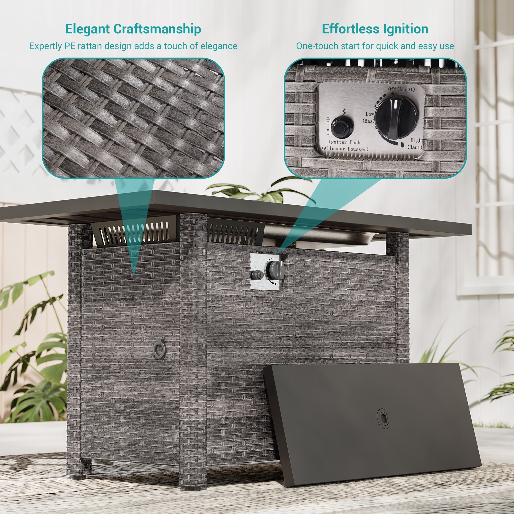 ACEGOSES LW-R115T5-GY Outdoor-Gas-Firepits - View #5