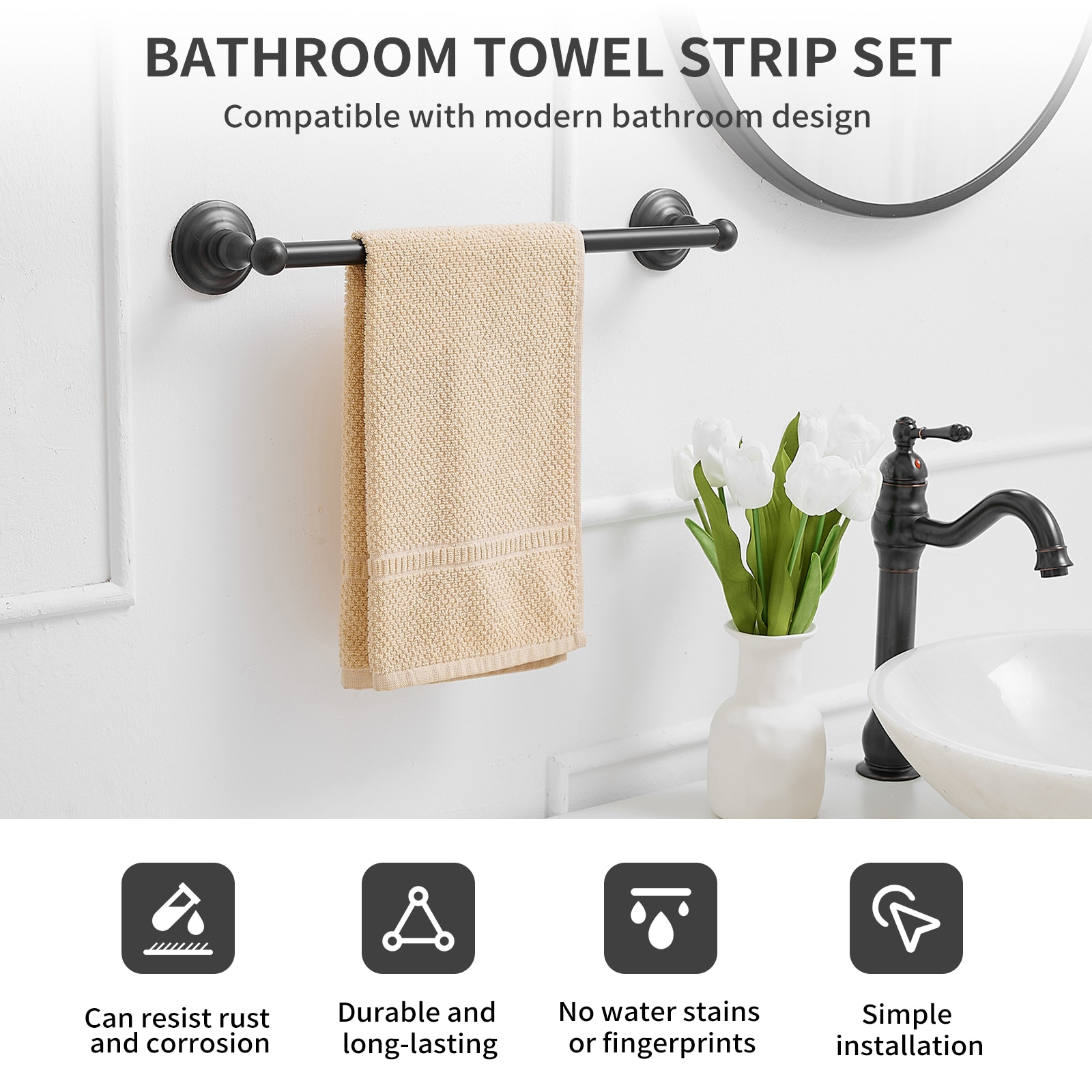 OR Bathroom Hardware Set, Variety Pack, 5 Piece, online Oil Rubbed Bronze