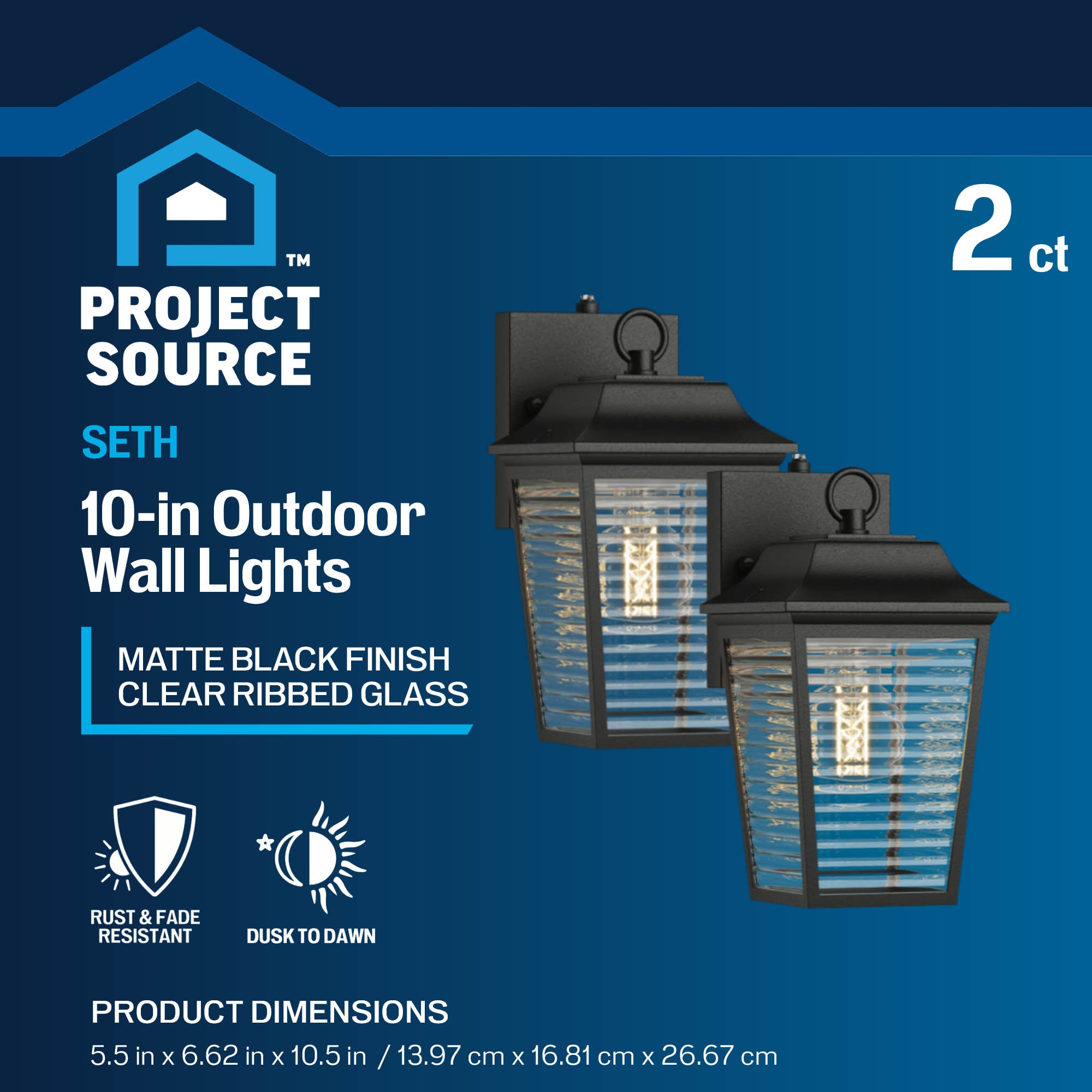 Project Source 43673 Outdoor-Wall-Lighting - View #3