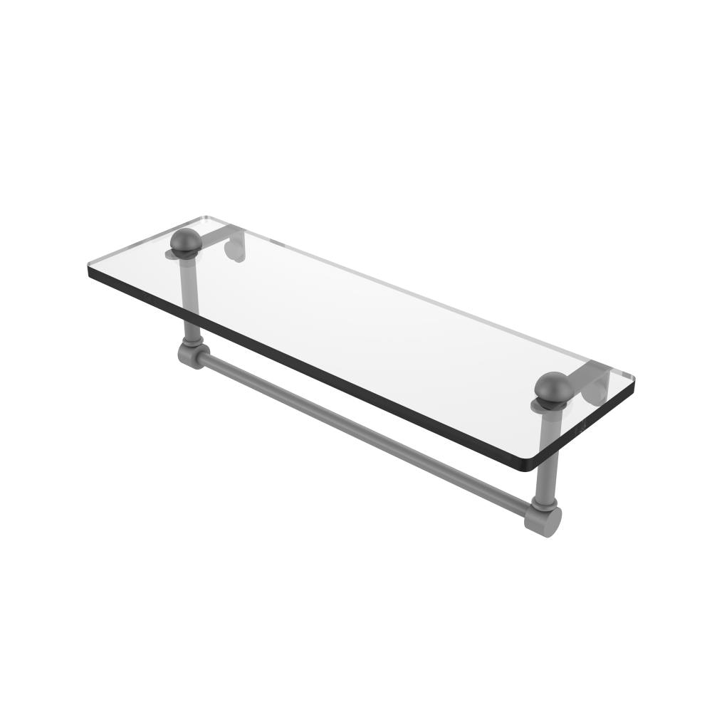 Allied Brass RC-1/16TB-GYM Matte Gray Wall mount Bathroom Shelf ( 16-in x 5-in x 5-in )