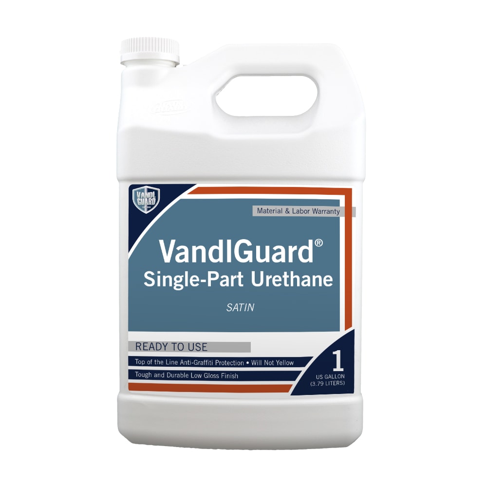 RainguardPro VandlGuard Single-Part Urethane Clear/Satin Transparent Water-based  Mildew Resistant Mold Resistant Sealer (1-Gallon) in the Waterproofers &  Sealers department at