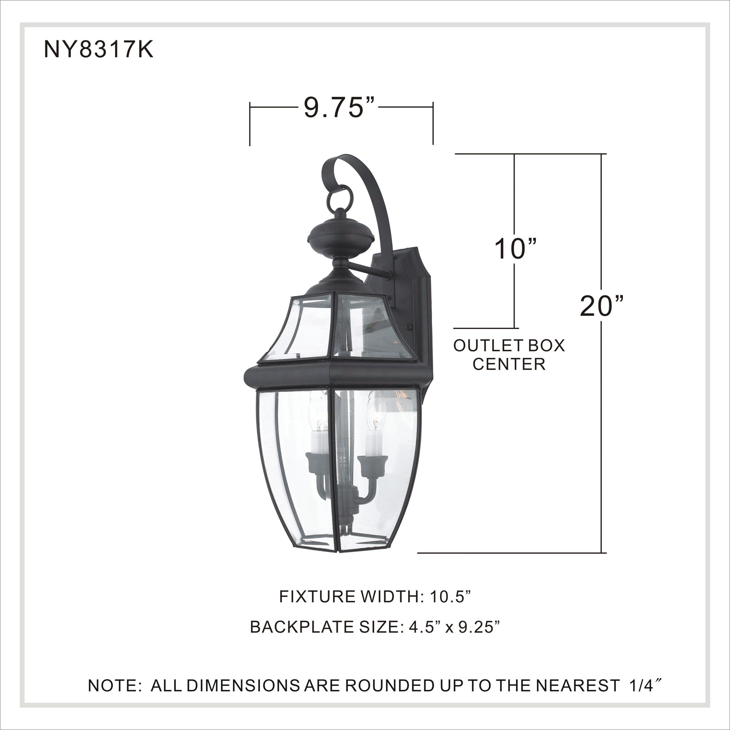 Quoizel NY8317K Outdoor-Wall-Lighting - View #4