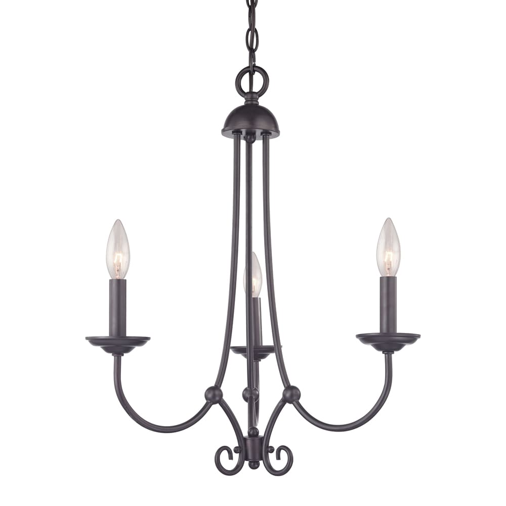 Westmore by ELK Lighting CH305110 3 Light Chand In Oil Brnze