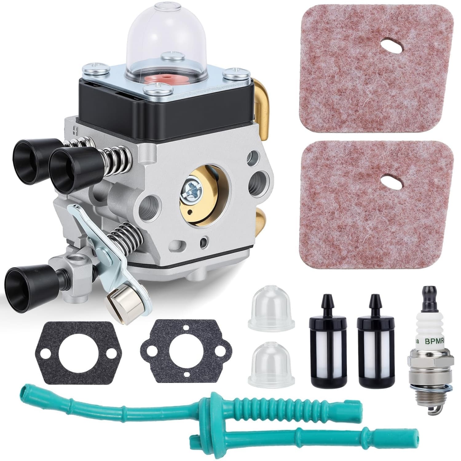 All-In-One 1-Kit Carburetor Assembly Silver Replacement Part