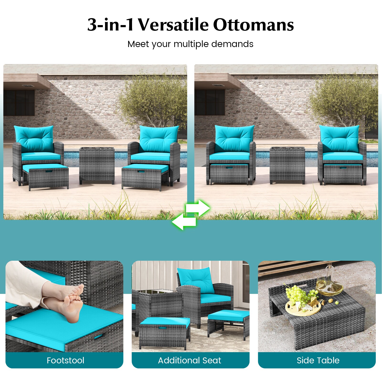 Volenca VOL-64FHE2 Patio-Conversation-Sets - View #5