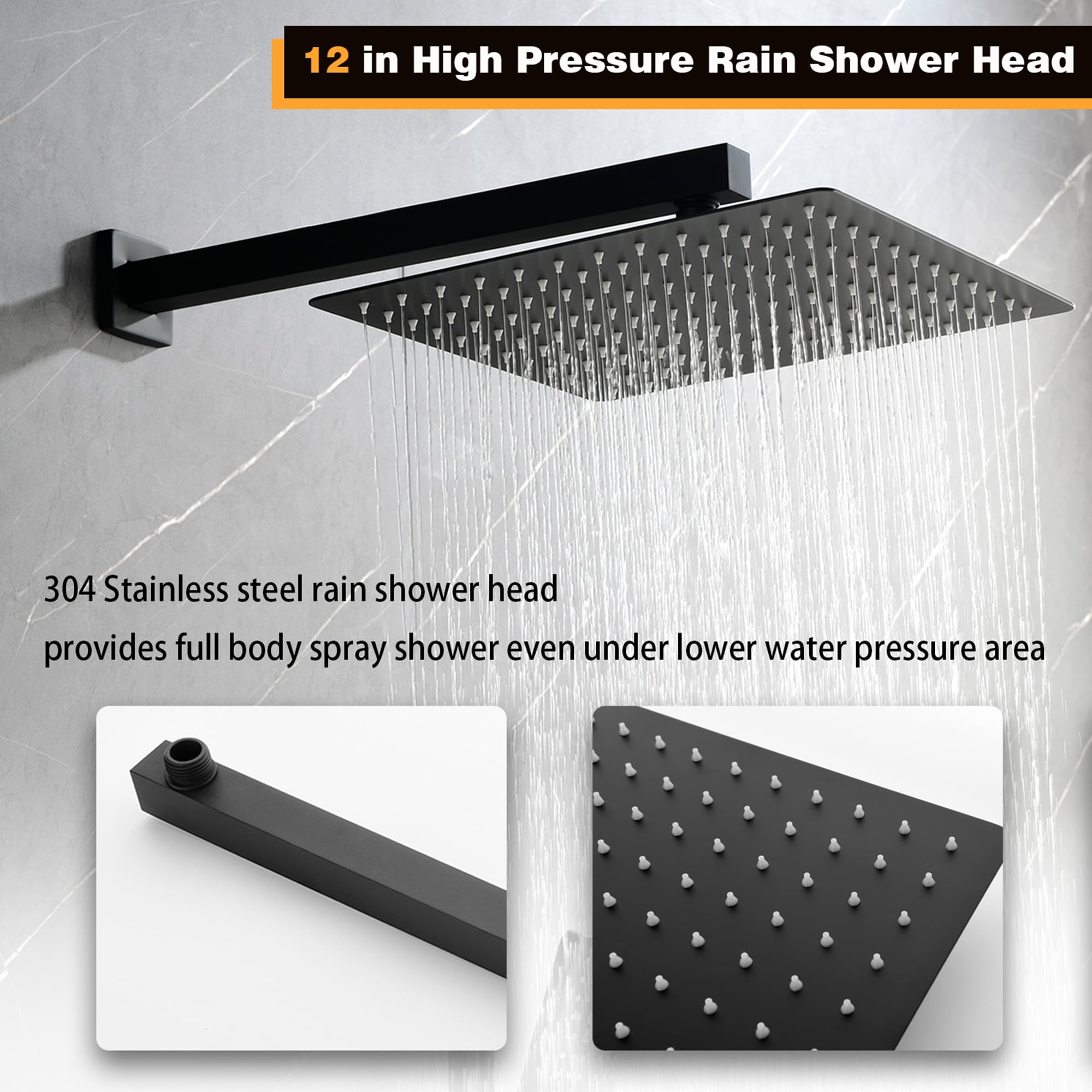 WELLFOR WN0858 Showerhead-Bar-Panels - View #7