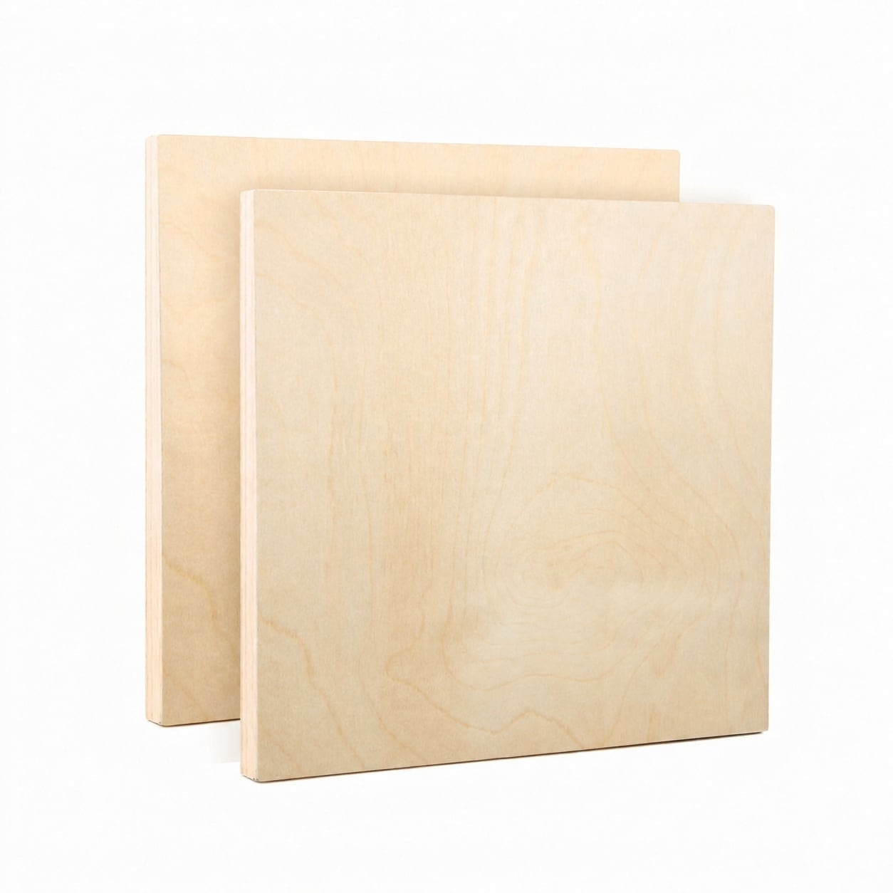 Etokfoks  2 Pack 20x20 in Unfinished Birch Wood Canvas Panels 3 4 in Deep Cradle Boards for Painting