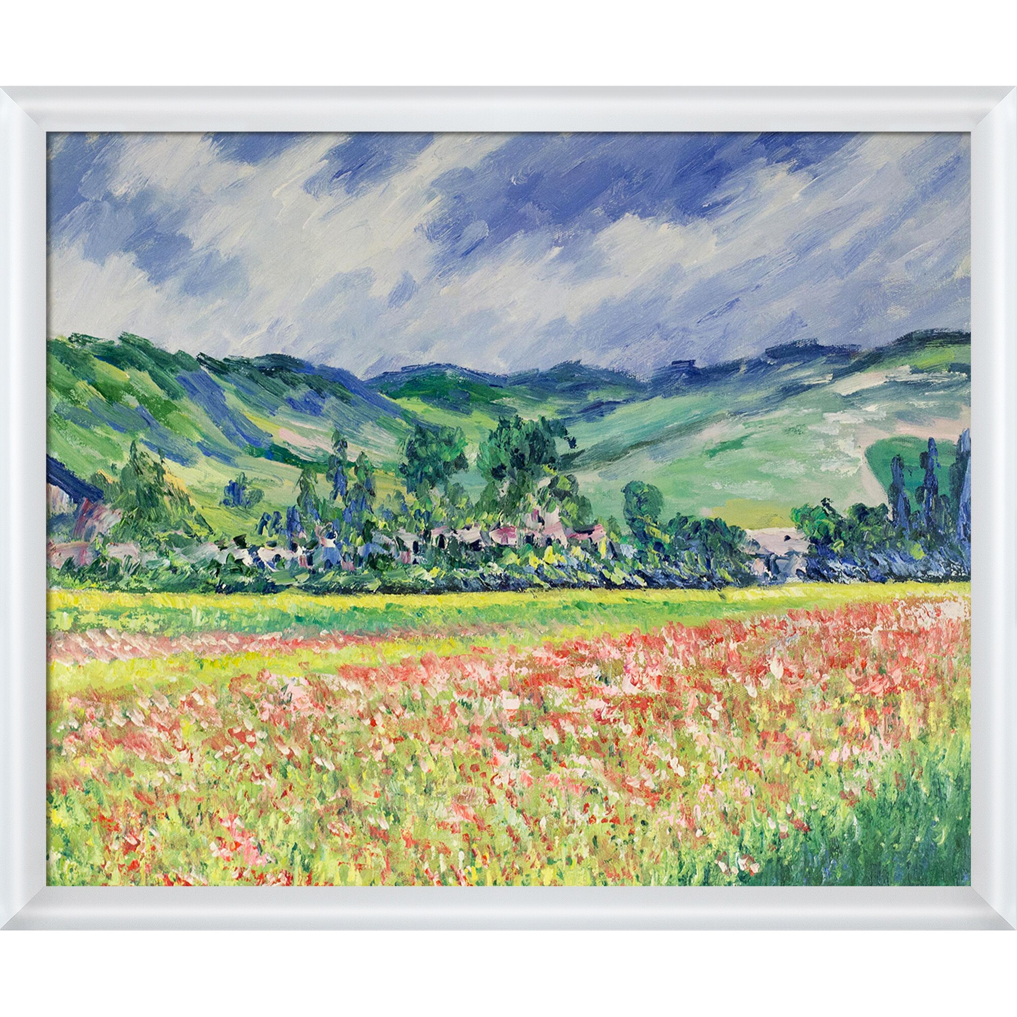 La Pastiche Framed 22.75-in H x 26.75-in W Floral Painting on Canvas in ...