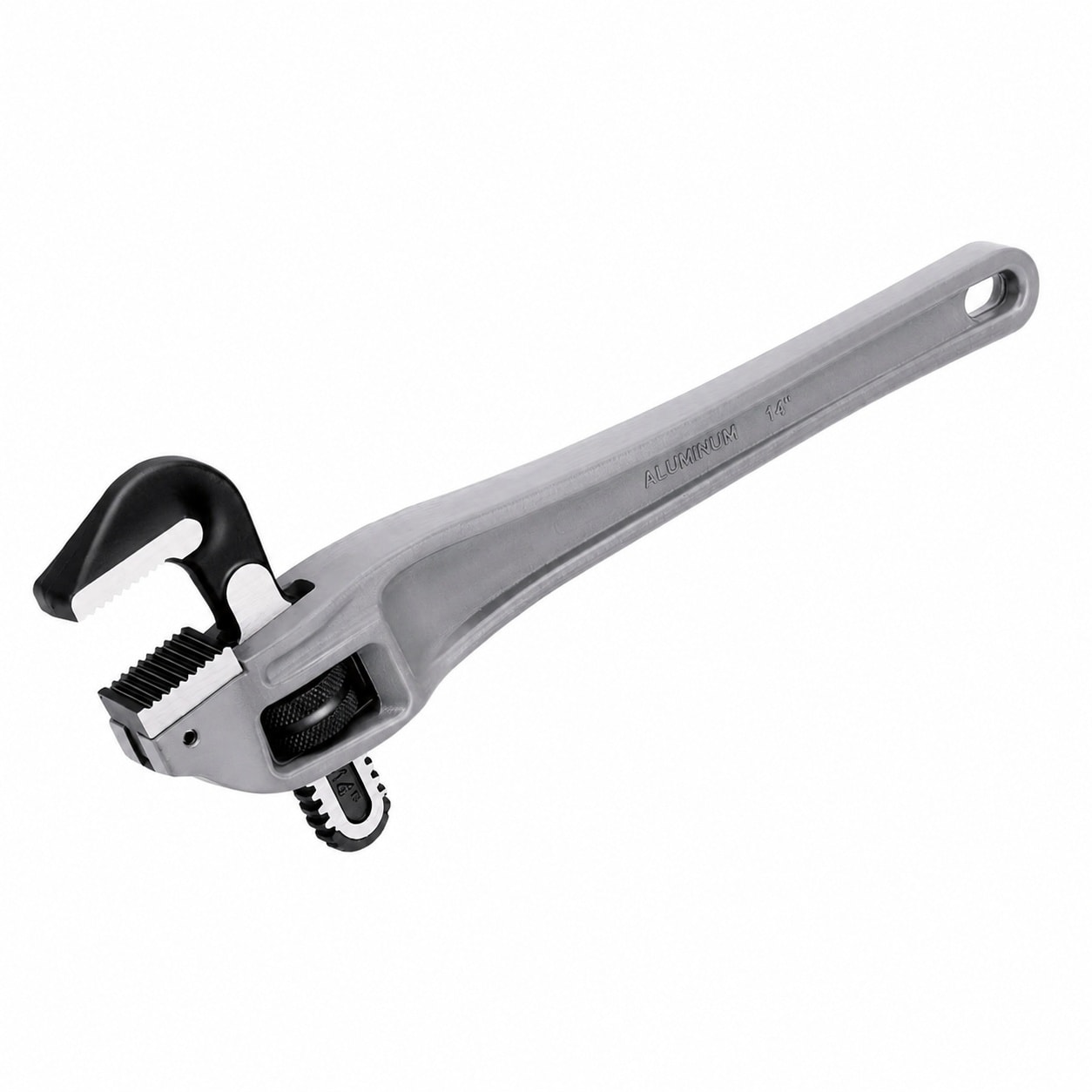 DYRCJ 14 Inch Aluminum Offset Pipe Wrench Heavy Duty Adjustable Plumbing Wrench 2 Inch Jaw Capacity Lightweight Durable Construction for Tight #LDY0811G021