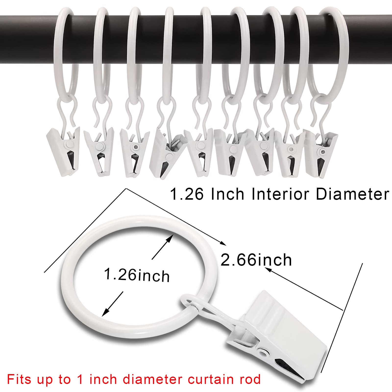 Phewnyzo LPW0805W002 Curtain-Rings - View #2