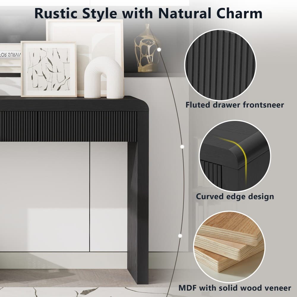 Coolbibila KORA-CONSOLE-BLACK Console-Sofa-Tables - View #7