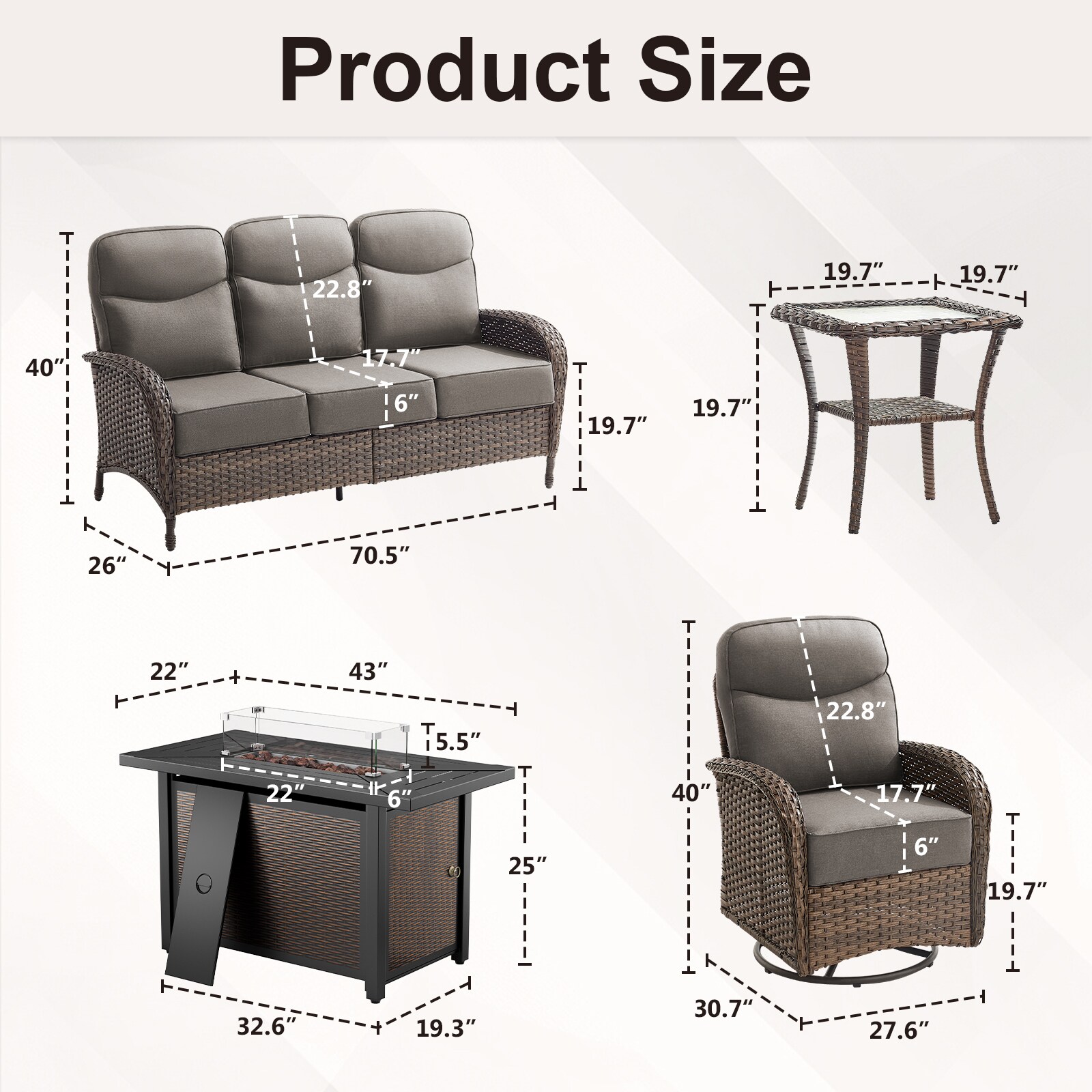 Gymojoy FSGYY01296 Patio-Conversation-Sets - View #12