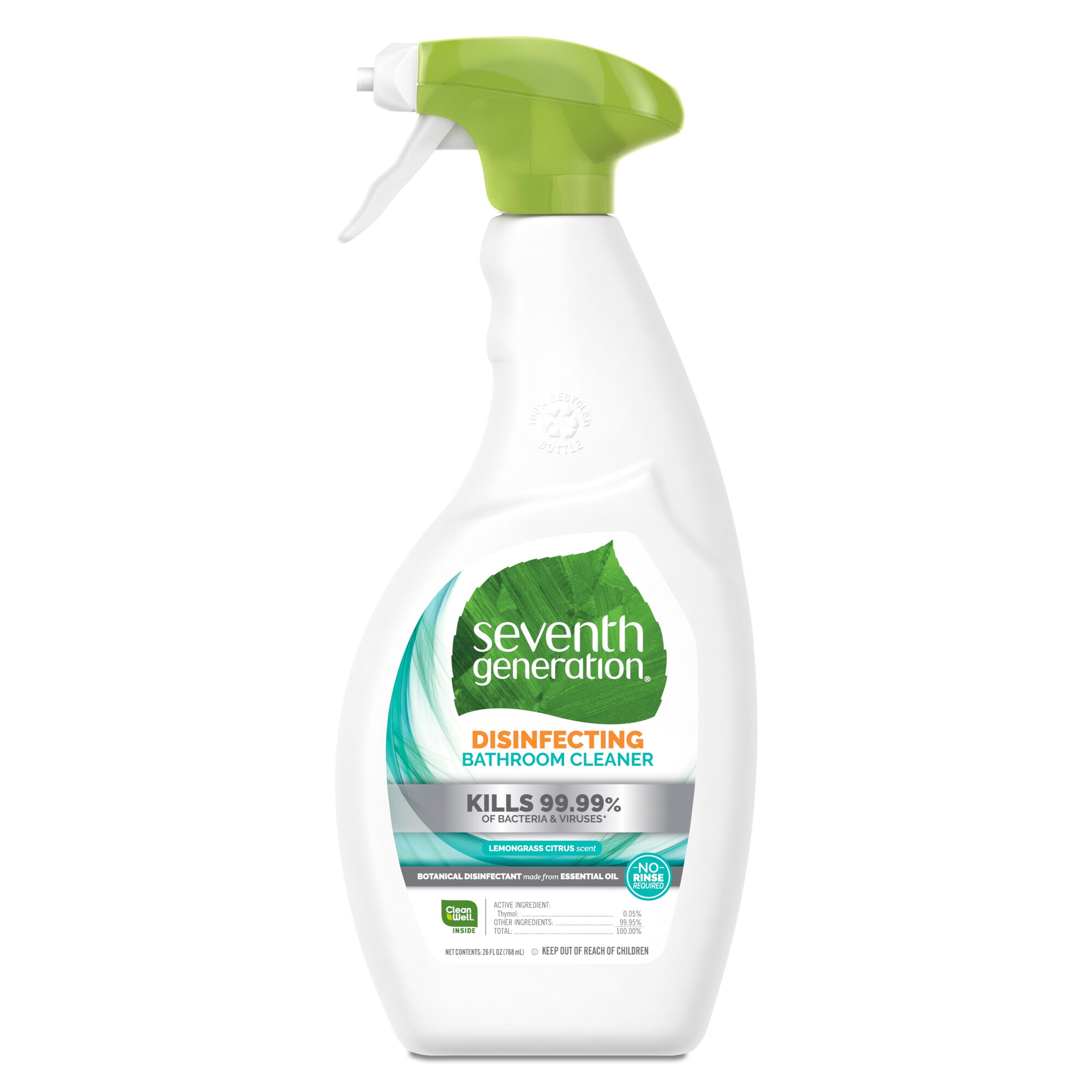 Seventh Generation 732913228119 26 Fluid ounce(s) Lemongrass Foam Multipurpose Bathroom Cleaner