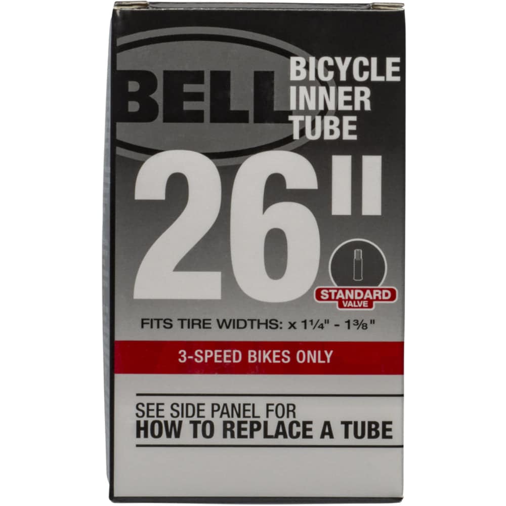 Bell Sports  26 in Bicycle Inner Tube Rubber Fits 1-1/4 to 1-3/8 in Tires 1 Pack