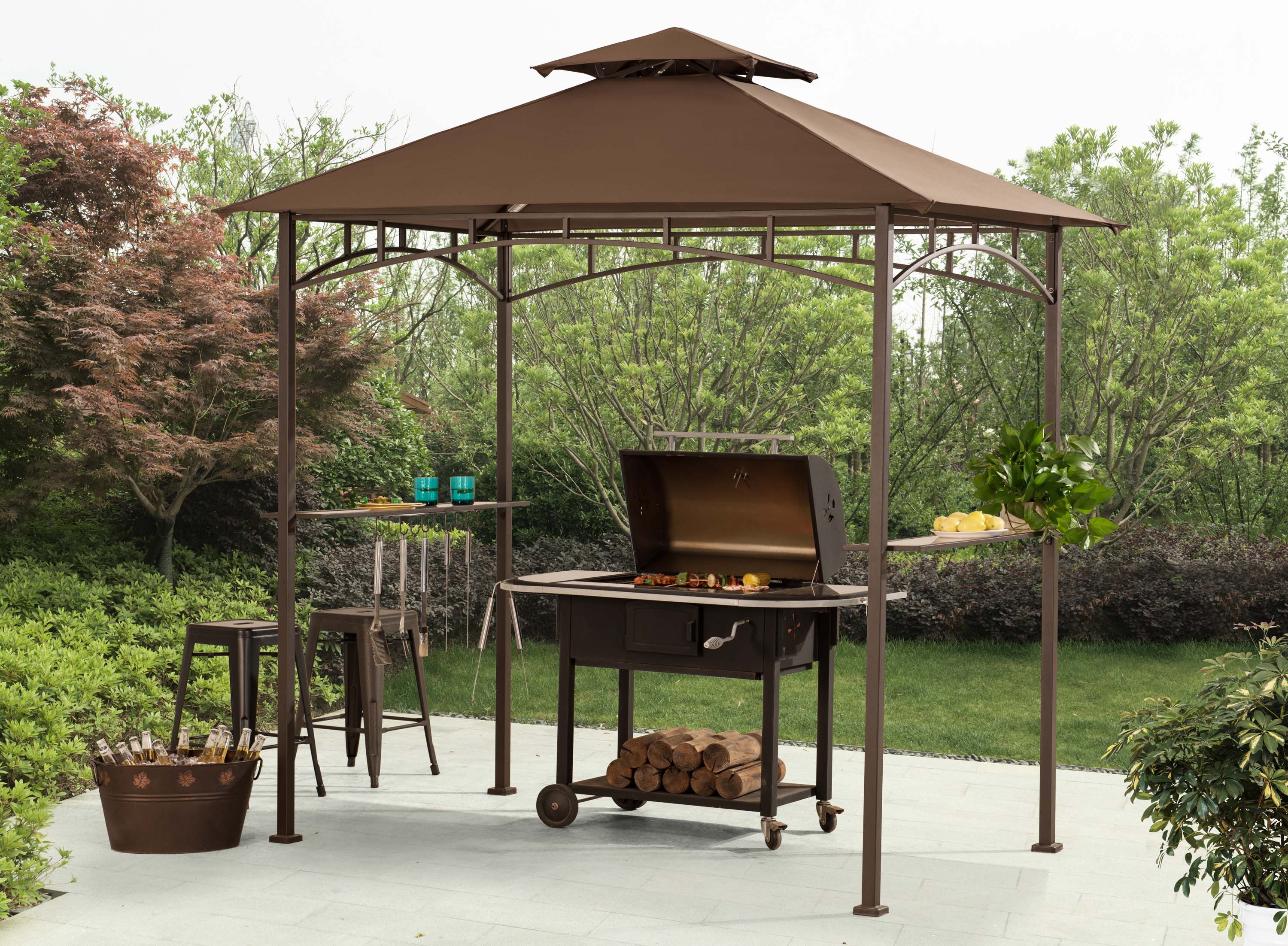 Sunjoy A103000100 Wood-Resin-Gazebos - View #4