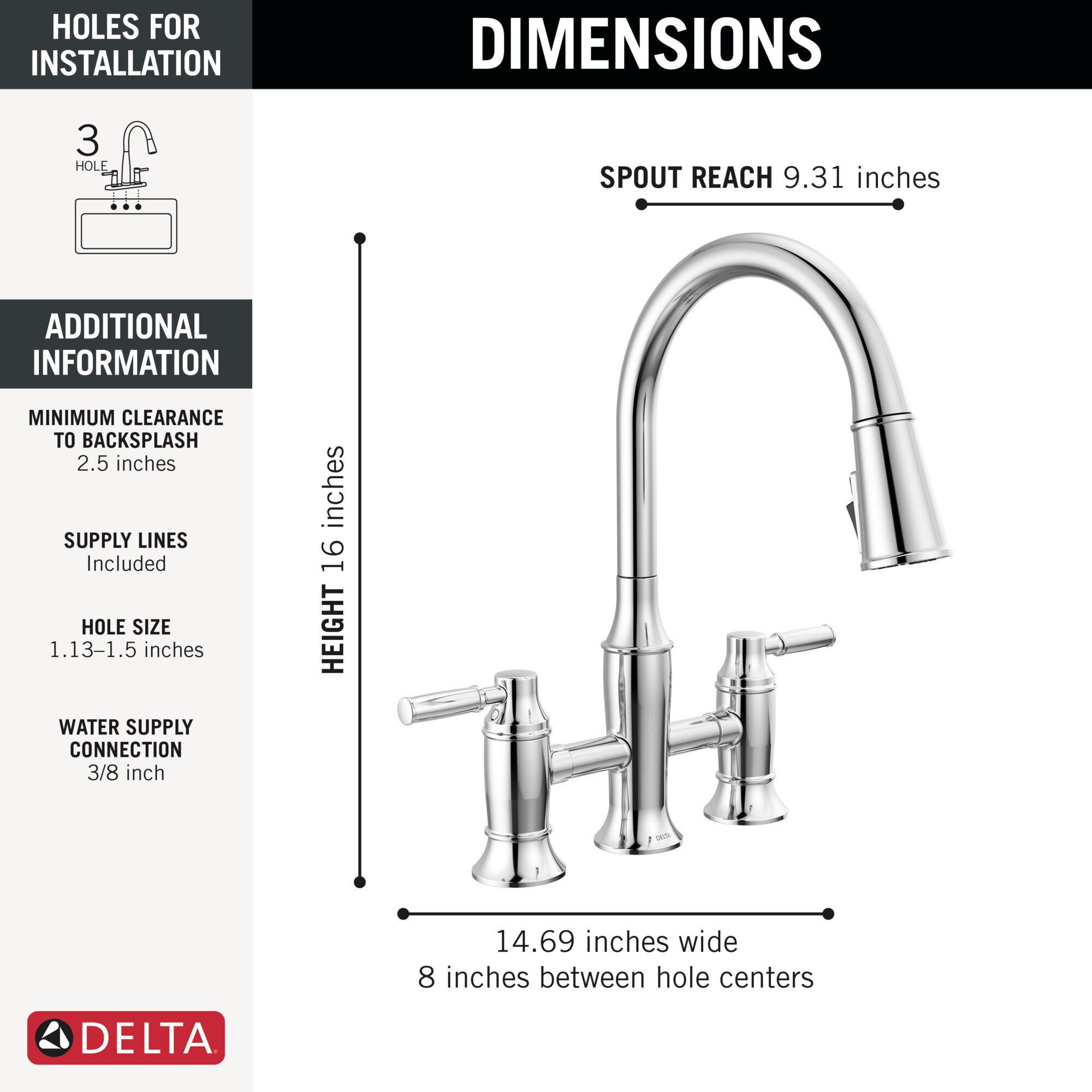 Delta 2384L-PR-DST Kitchen-Faucets - View #5