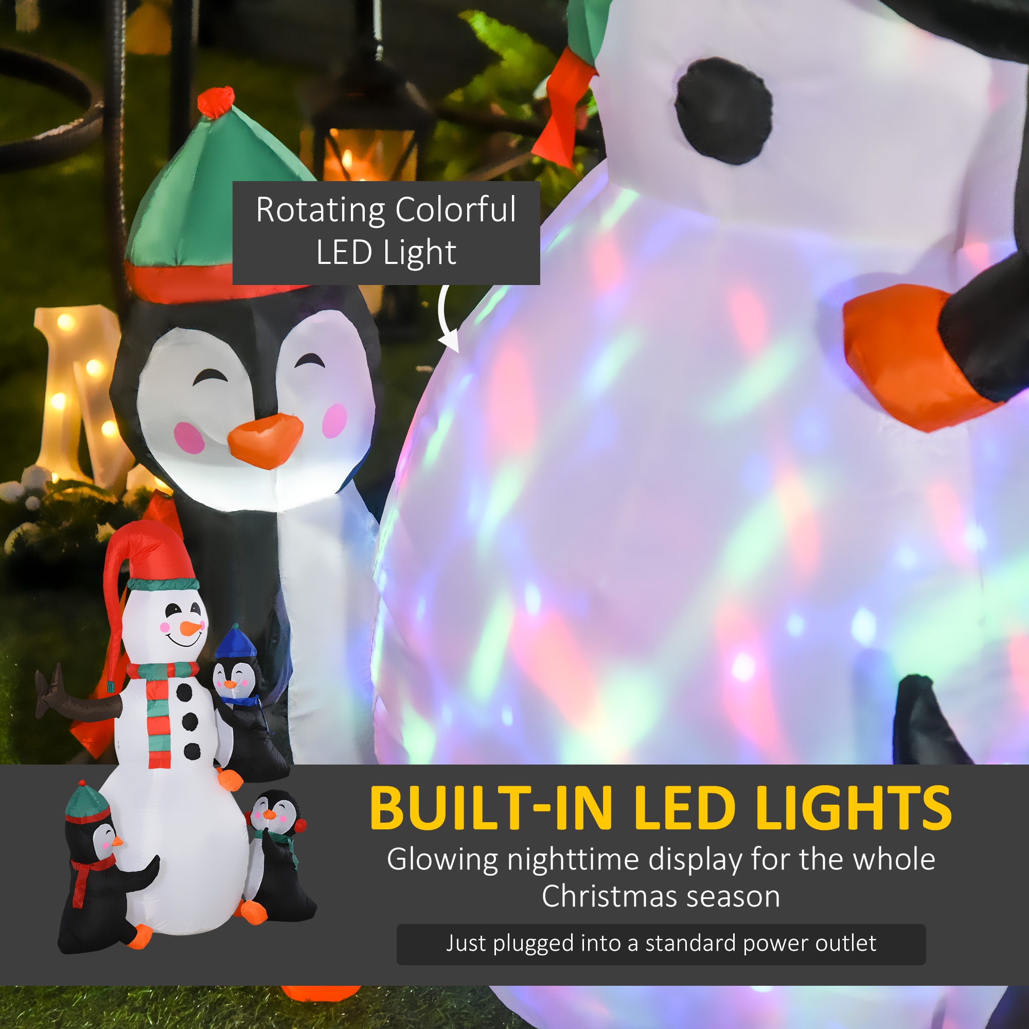 WELLFOR HYZ23956BN Christmas-Inflatables - View #4