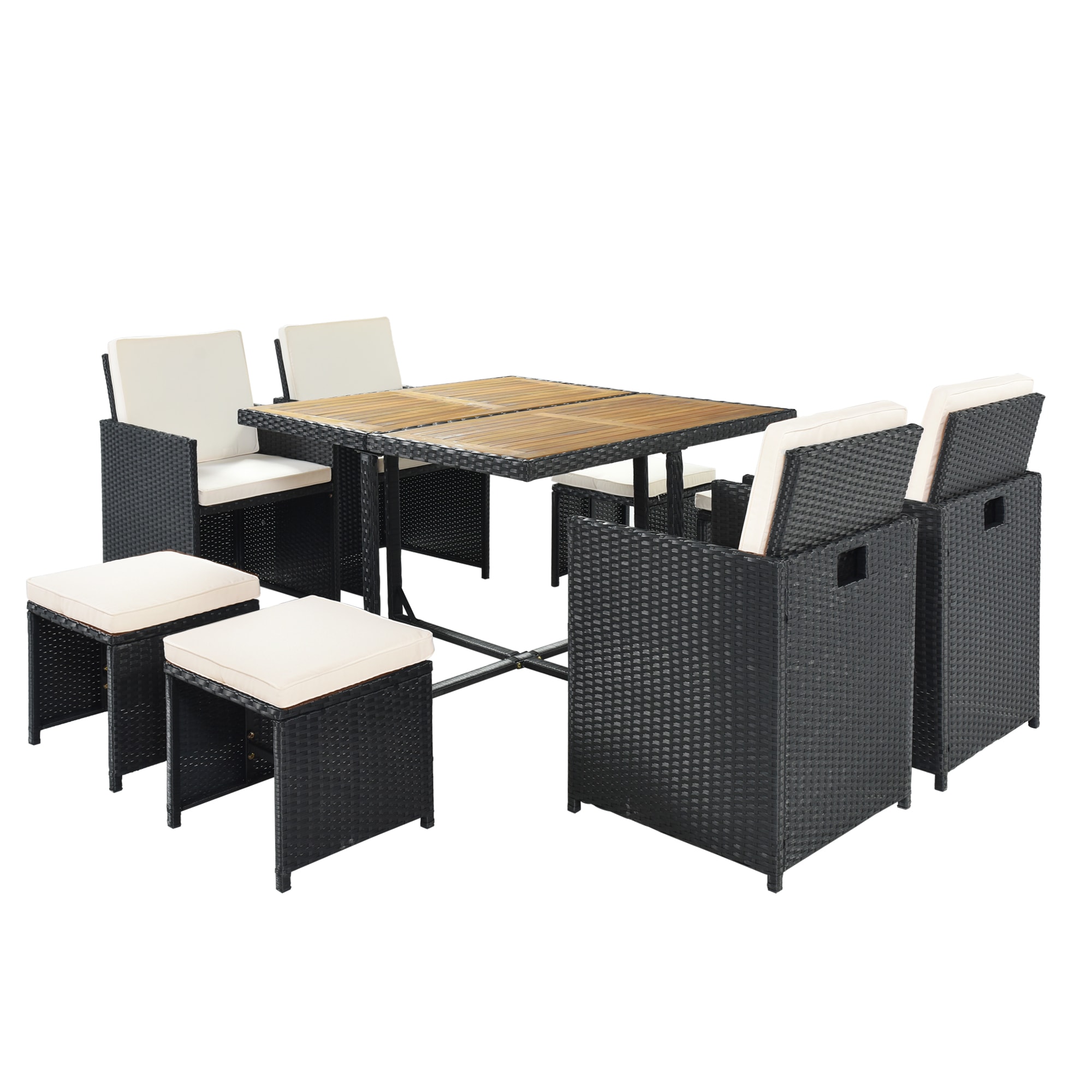 JIMSMAISON BOTMPD02B-BEG Patio-Dining-Sets - View #3