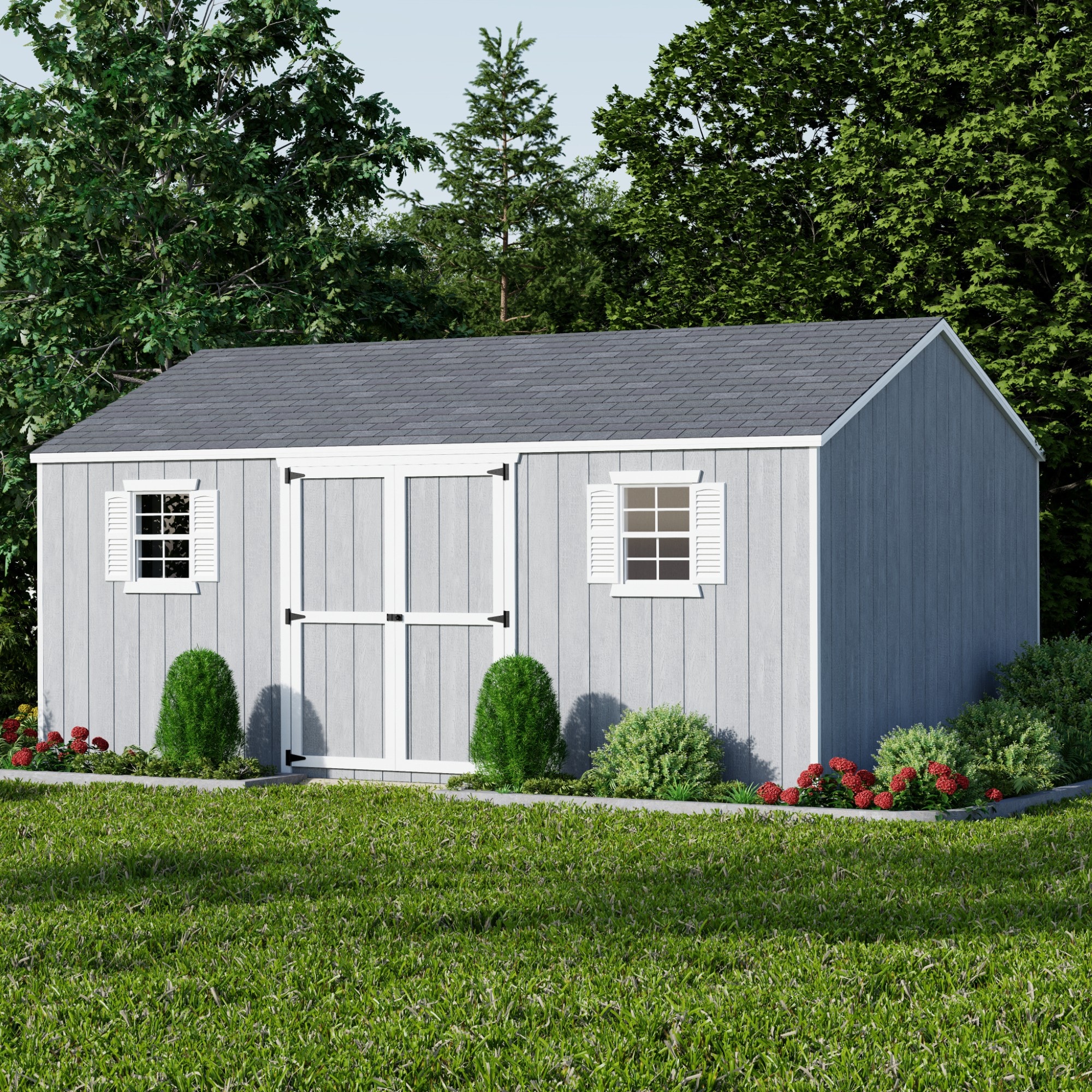 Little Cottage Co 12X18 VWS-PC Wood-Storage-Buildings - View #2