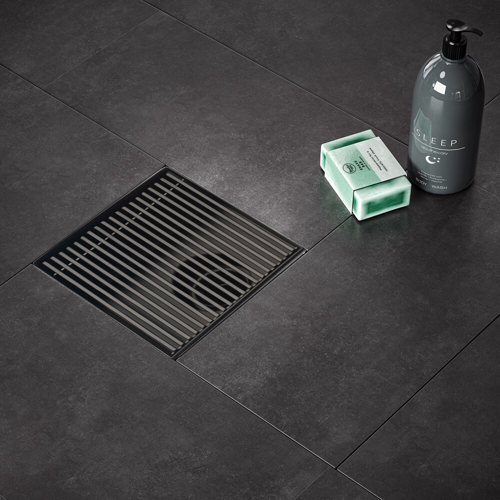 ELEGANTE DRAIN COLLECTION KD01A120-6-MBLK Drains-Flanges - View #2