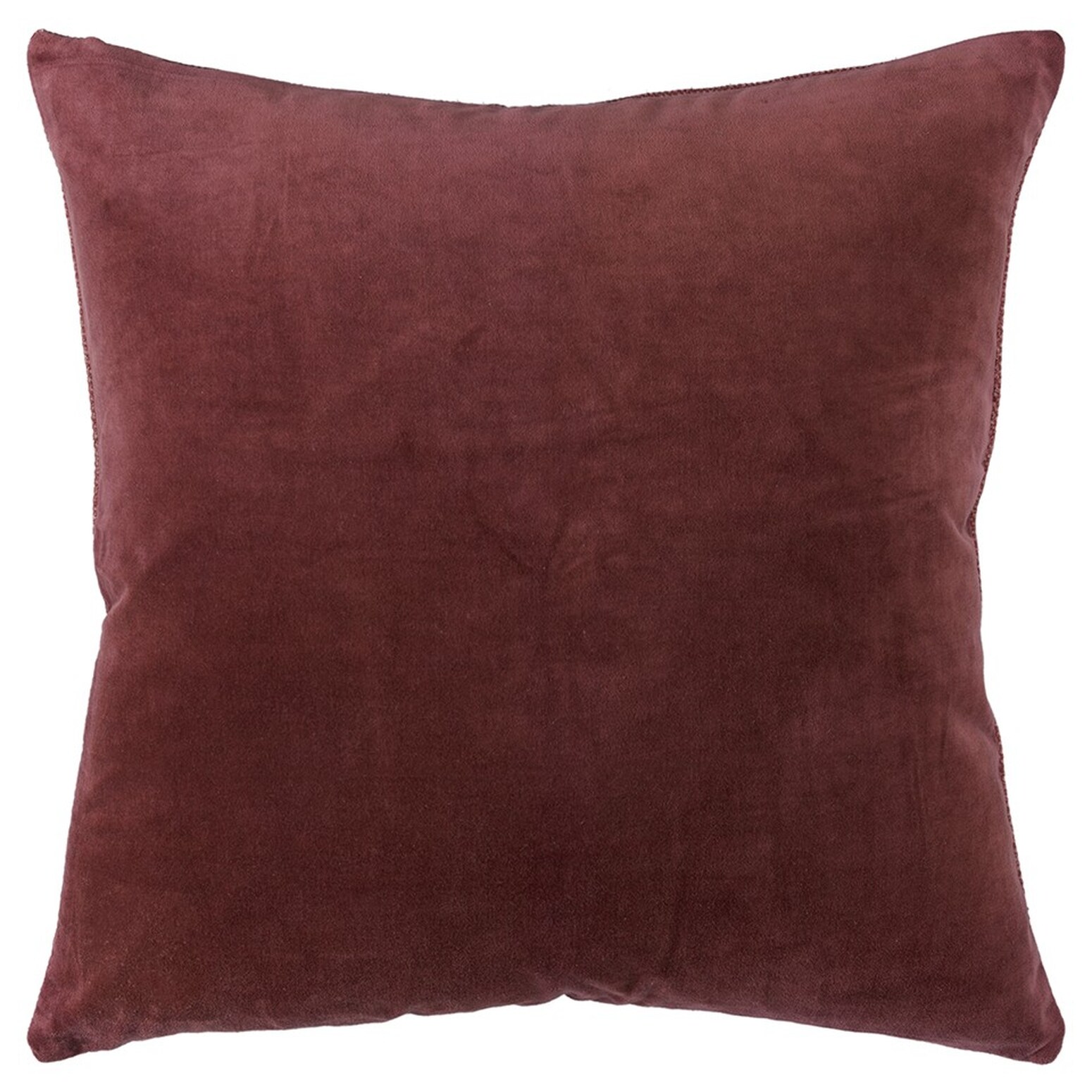HomeRoots 4000403460 22-in x 22-in Rust Square Indoor Decorative Pillow