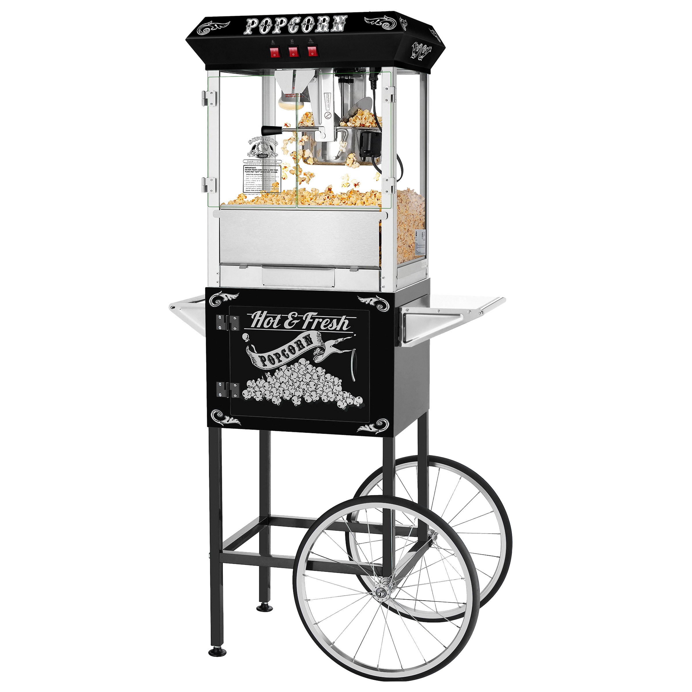 Great Northern Popcorn 1 Cups Oil Popcorn Machine Popcorn Maker Cart in the Popcorn  Machines department at