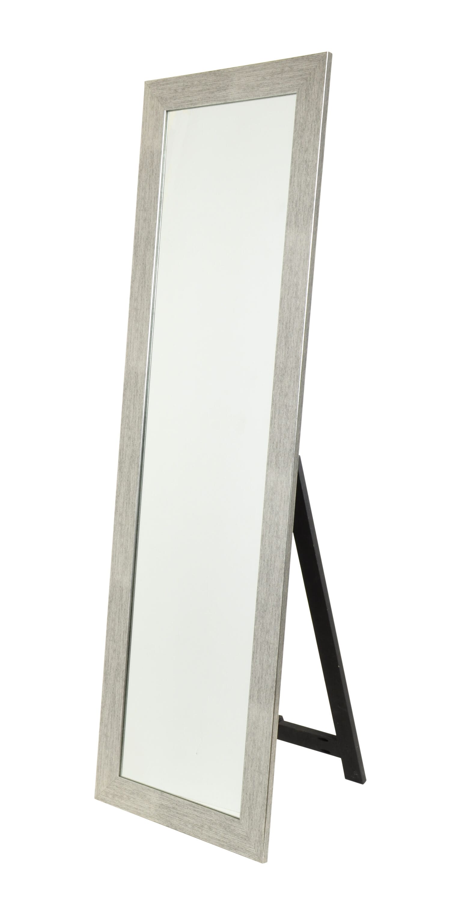 BrandtWorks BM004THINSA 21.5-Inches W x 71.0-Inches H Rectangle Silver Grain Framed Full Length Floor Mirror