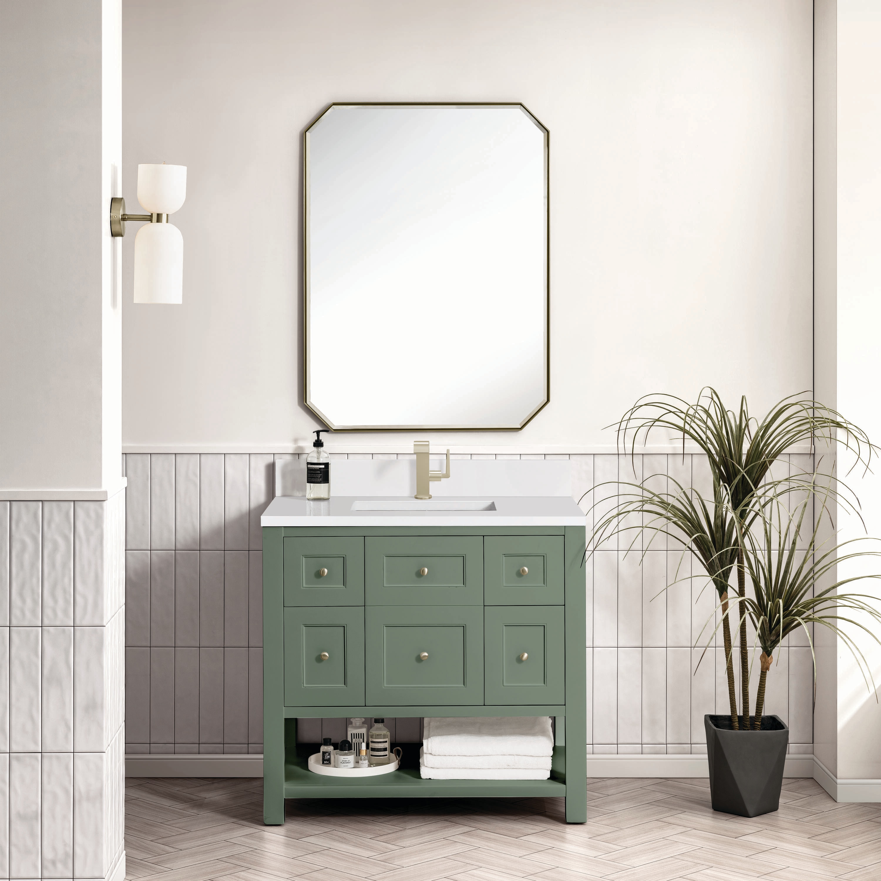 James Martin Vanities 330-V36-SC-1WZ Bath-Vanity-Combo - View #2