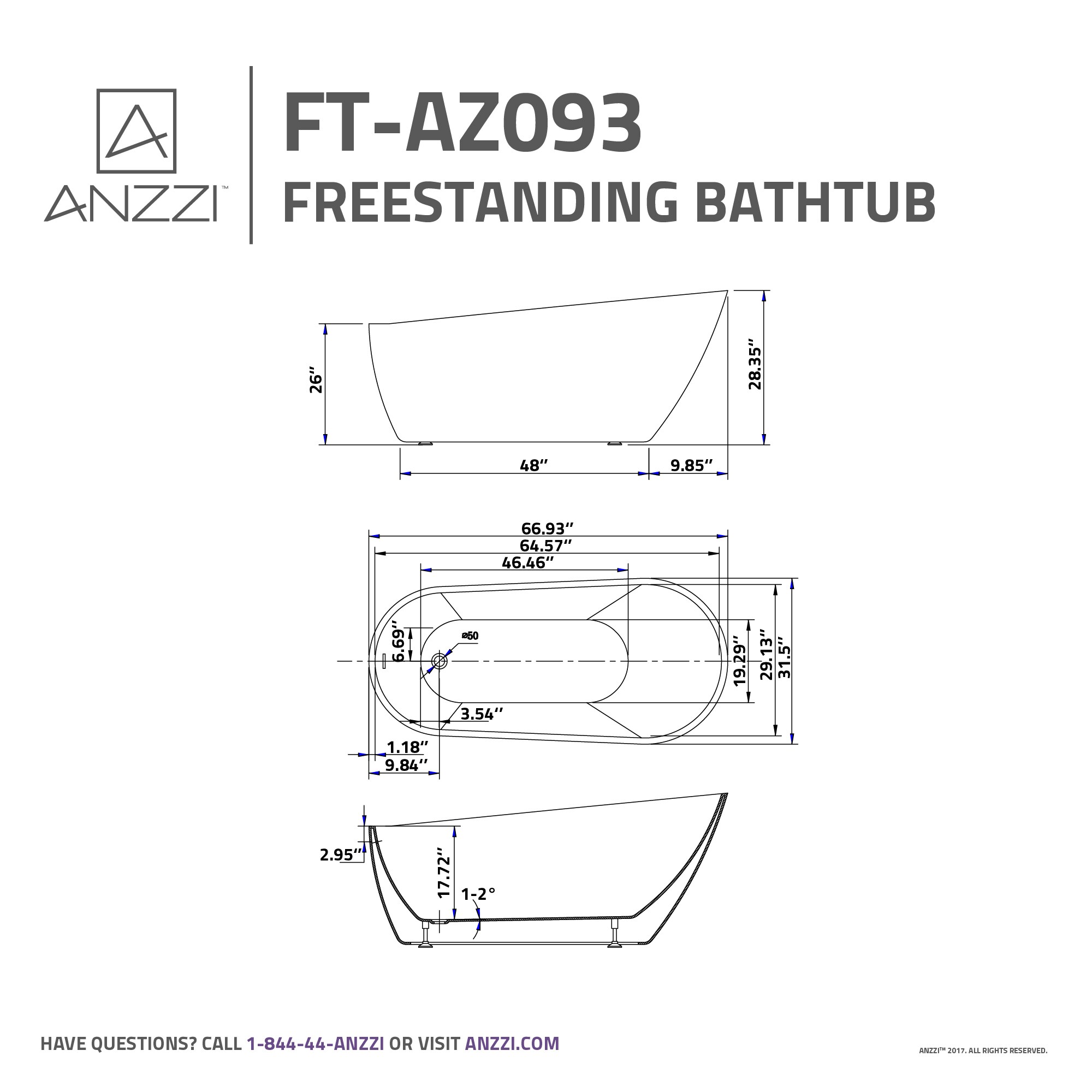ANZZI FT-AZ093 bathtubs - View #5
