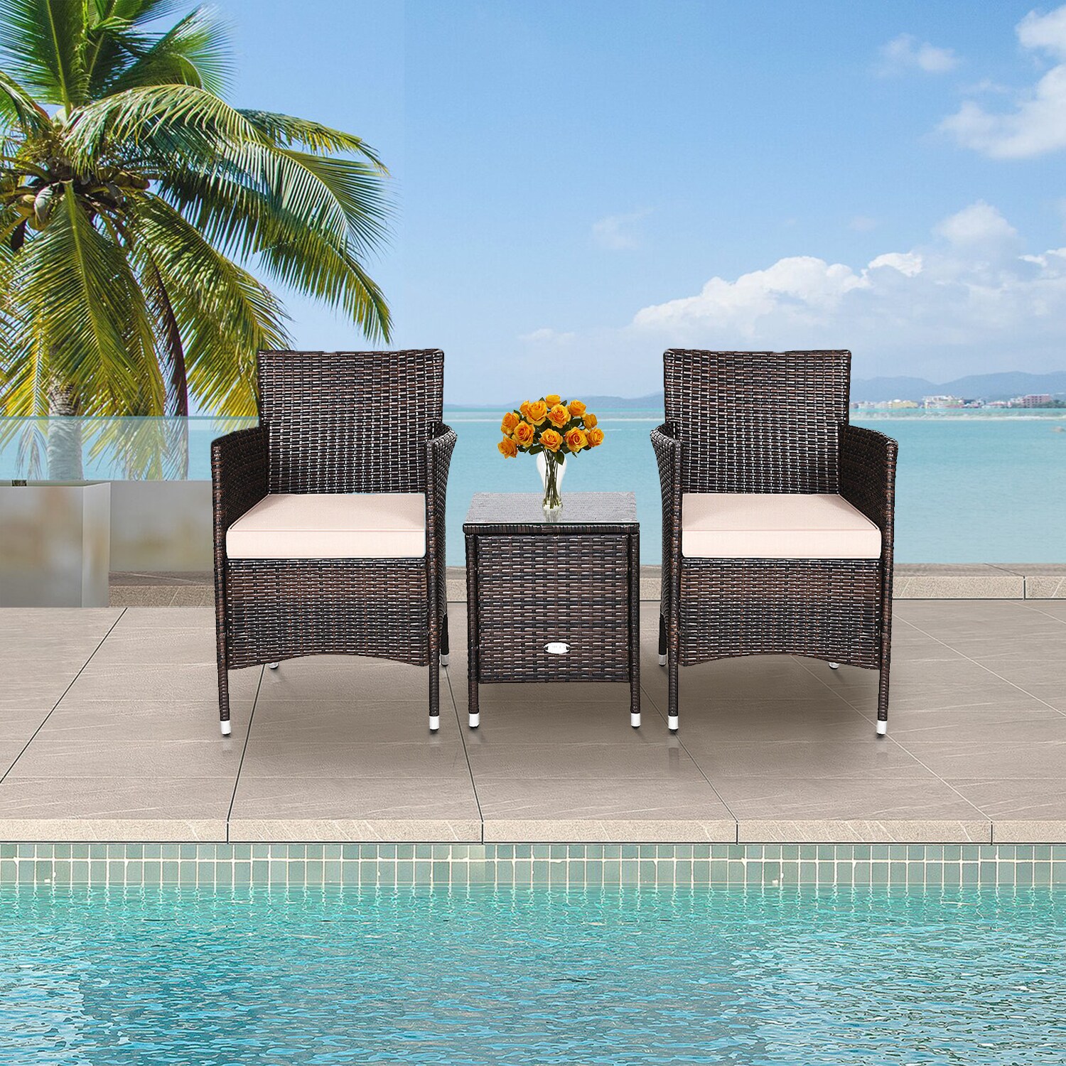 WELLFOR OUJ63850BN Patio-Conversation-Sets - View #9