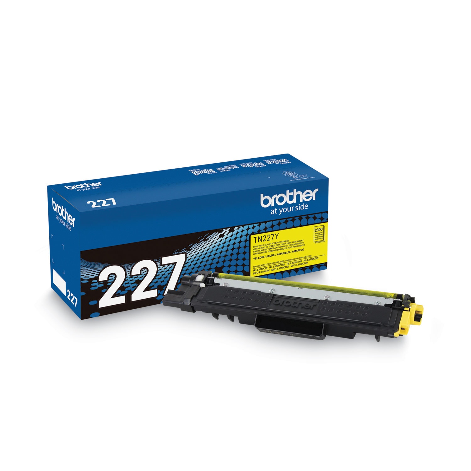 Brother TN227Y High-Yield Toner 2300 Page-Yield Yellow #TN227Y