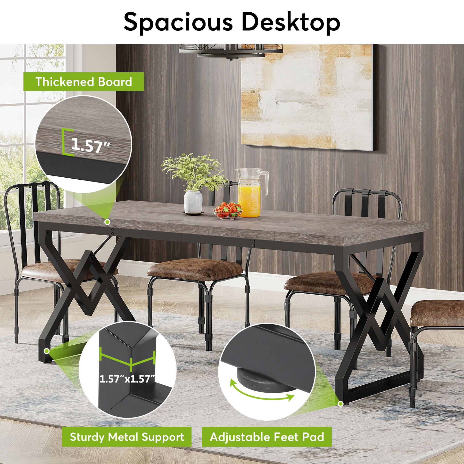 Fnova LWTJ-XK00682 Office-Tables - View #6