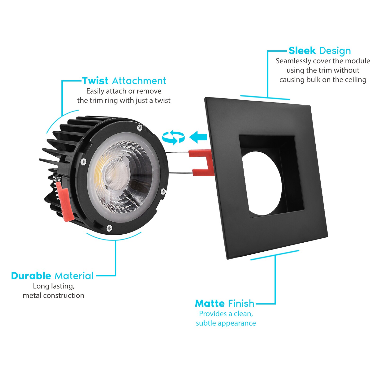 Luxrite LR24950 LR24958-4PK Led-Retrofit-Downlight - View #3