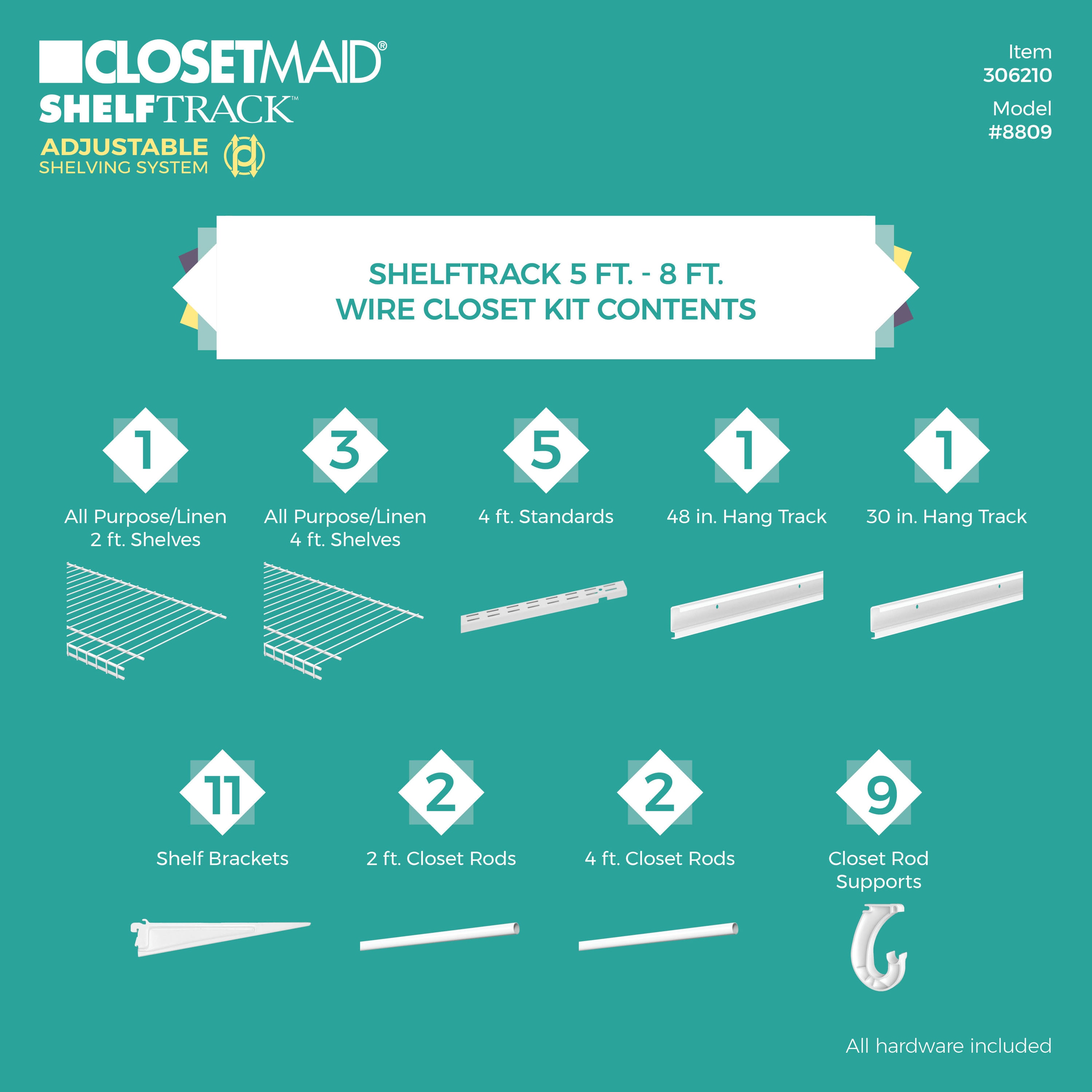 ClosetMaid 8809 Wire-Closet-Kits - View #10