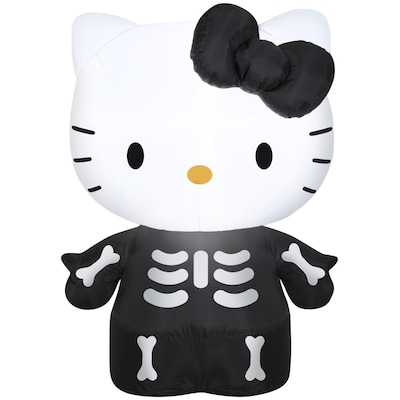Gemmy 3 Airblown Hello Kitty as Skeleton Halloween Inflatable