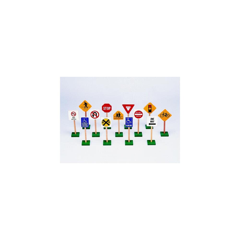 Guidecraft EDRE2651  Usa Gd-309 Traffic Signs 7-13/Pk