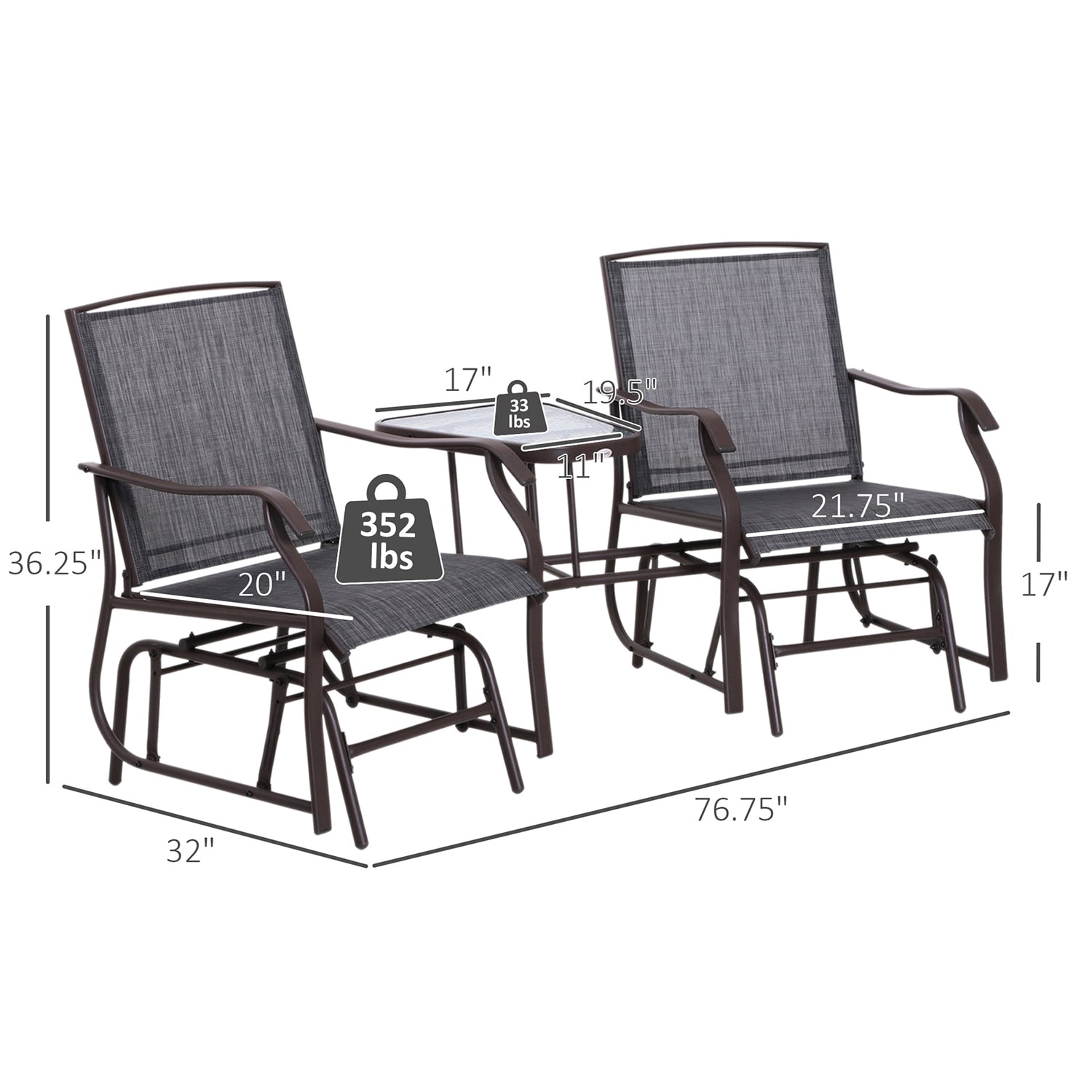 Dimakai DK-SLTHC0846 Patio-Chairs - View #5