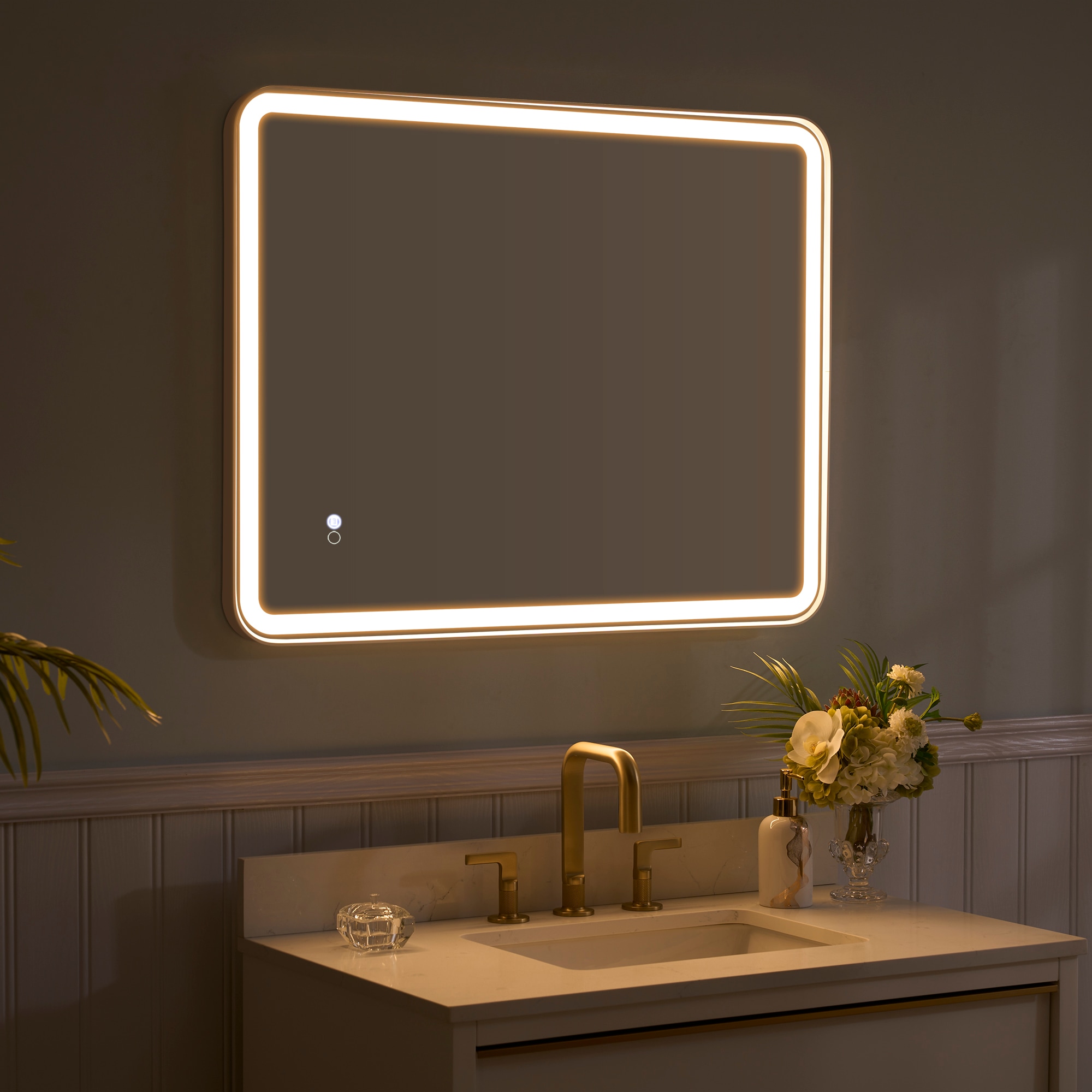 WELLFOR W9FM2836WT Framed-Bath-Mirrors - View #4
