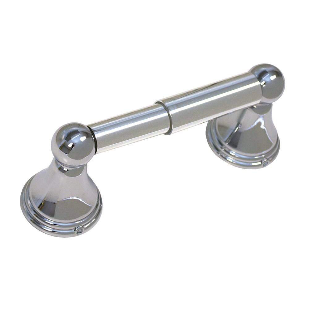 LPS 630140 Chrome Plated Wall mount Double post Toilet Paper Holder 1 -Rolls with Storage