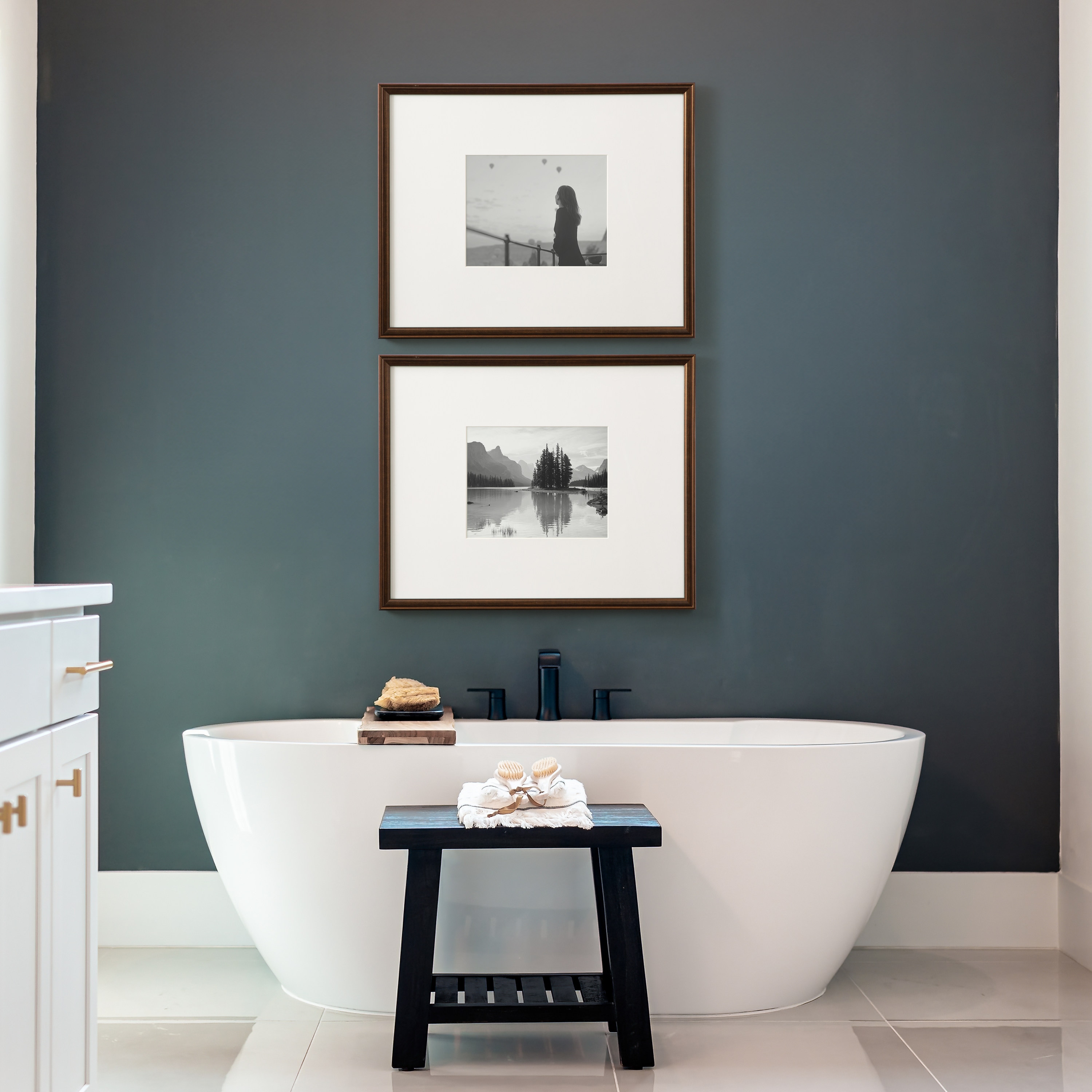 Adlynn Bronze Polystyrene 16"x20" Matted Picture Frames Set of 3