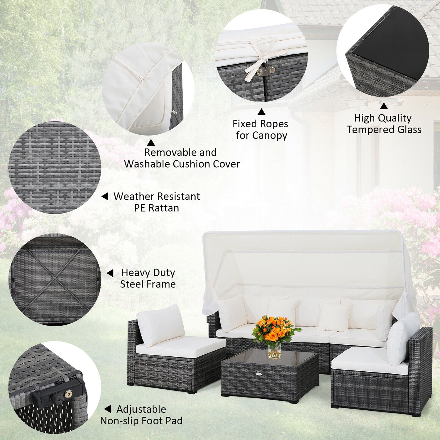 Forclover HYFC-9177 Patio-Conversation-Sets - View #7