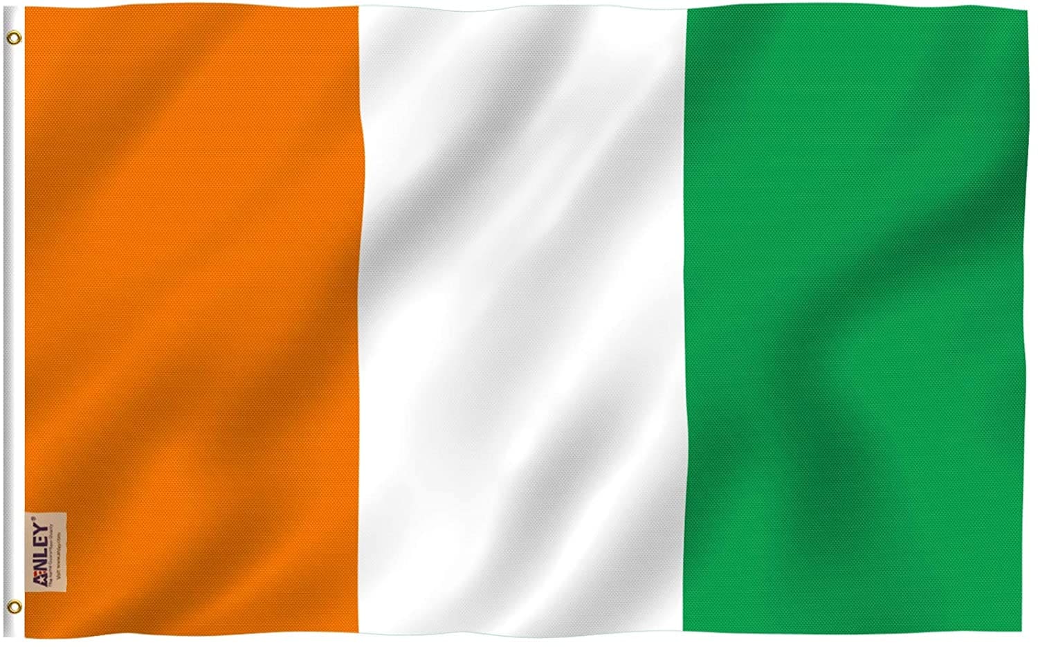 tredobbelt sammen når som helst Anley Ivory Coast Flag 5-ft W x 3-ft H International Flag in the Decorative  Banners & Flags department at Lowes.com