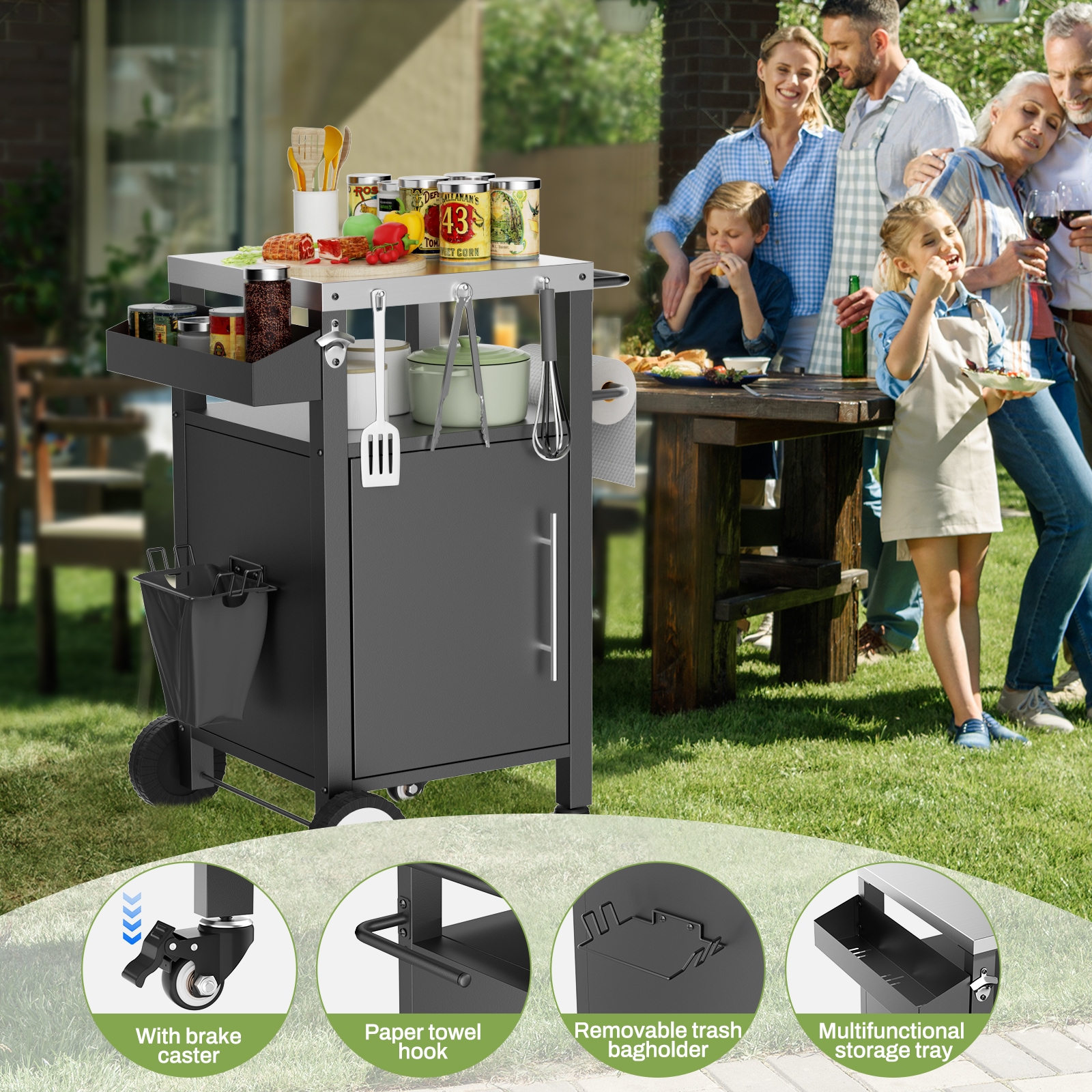 Siavonce XHP271486 Grill-Carts-Grill-Stands - View #8