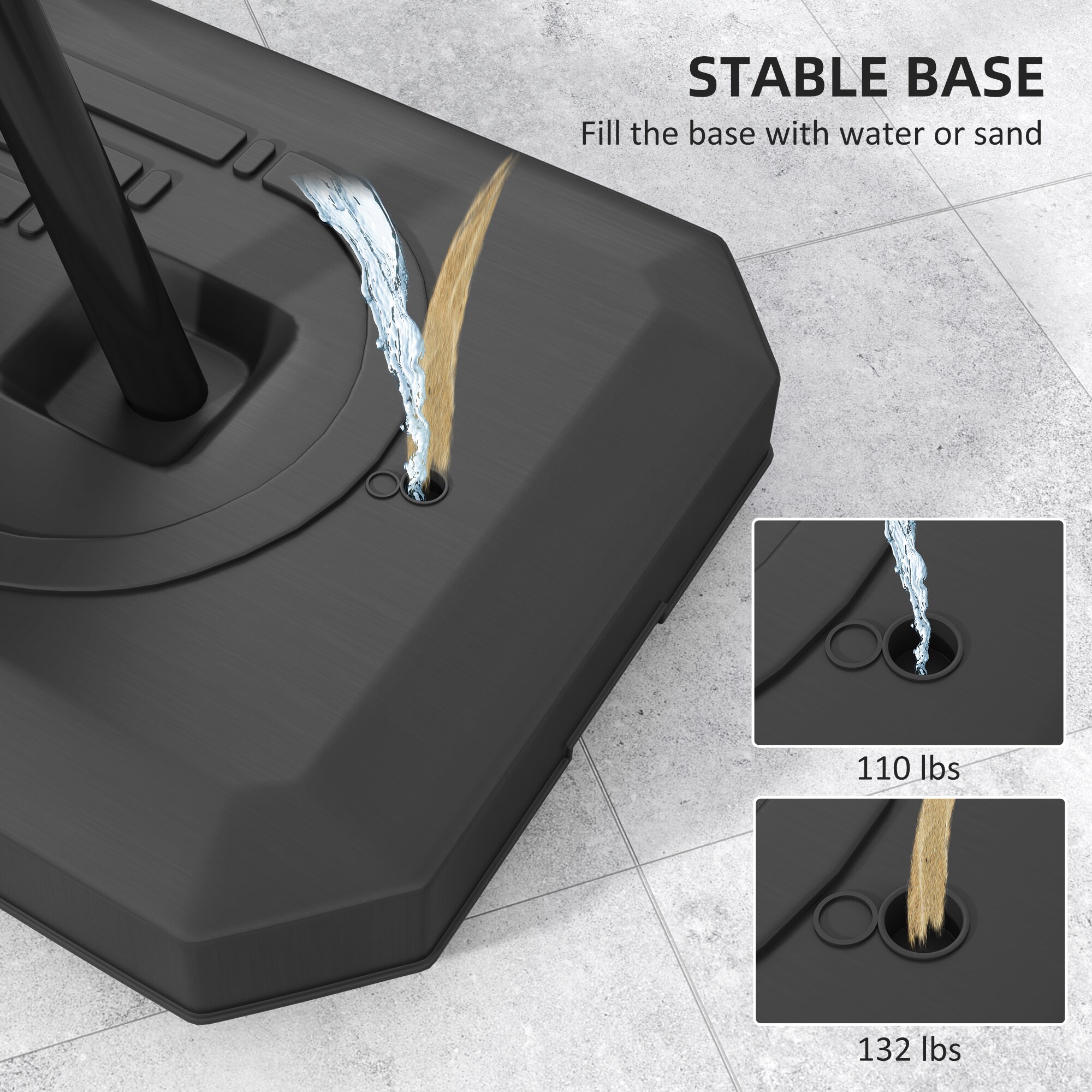 Soozier A61-071V01BK Basketball-System - View #6